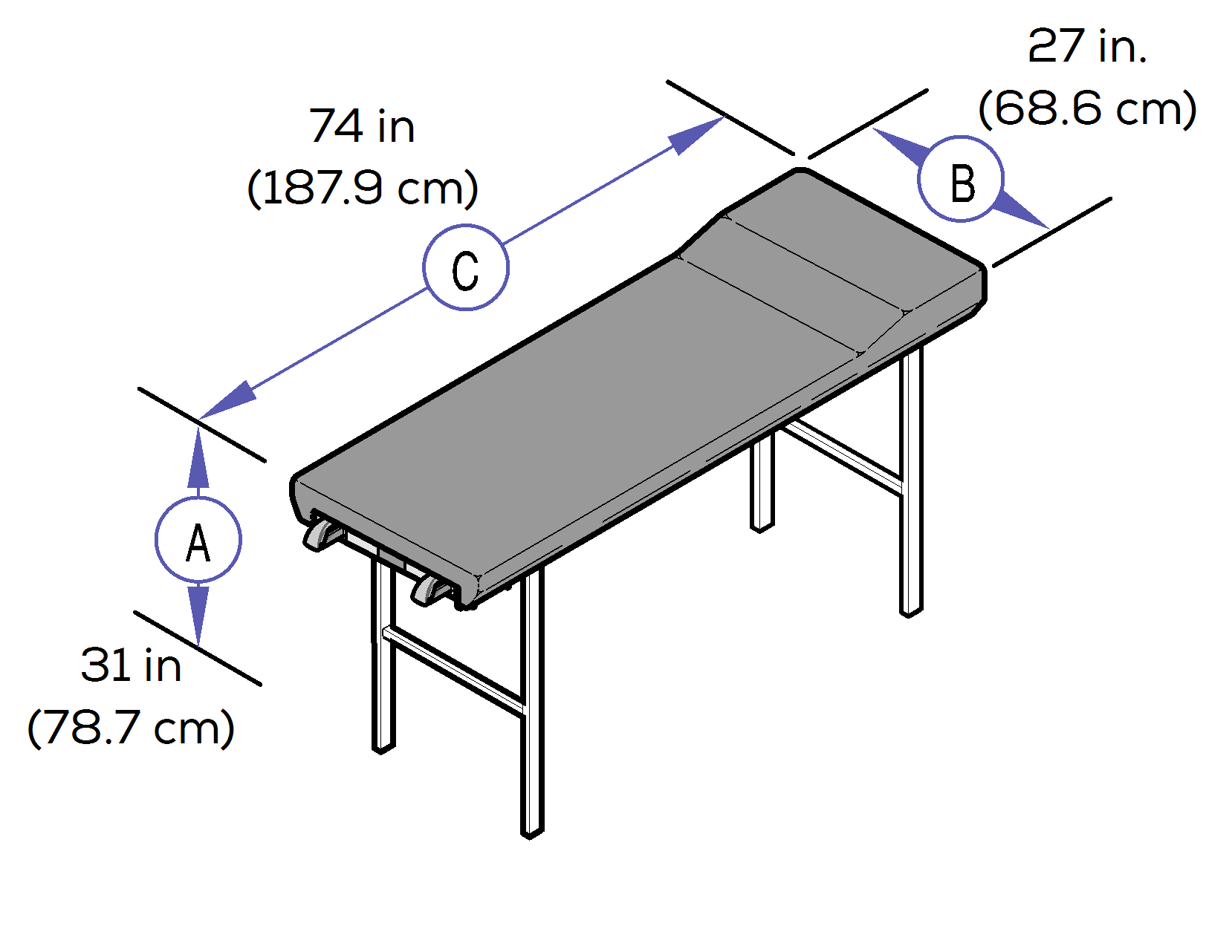 203 Exam Table Serial Number Location 