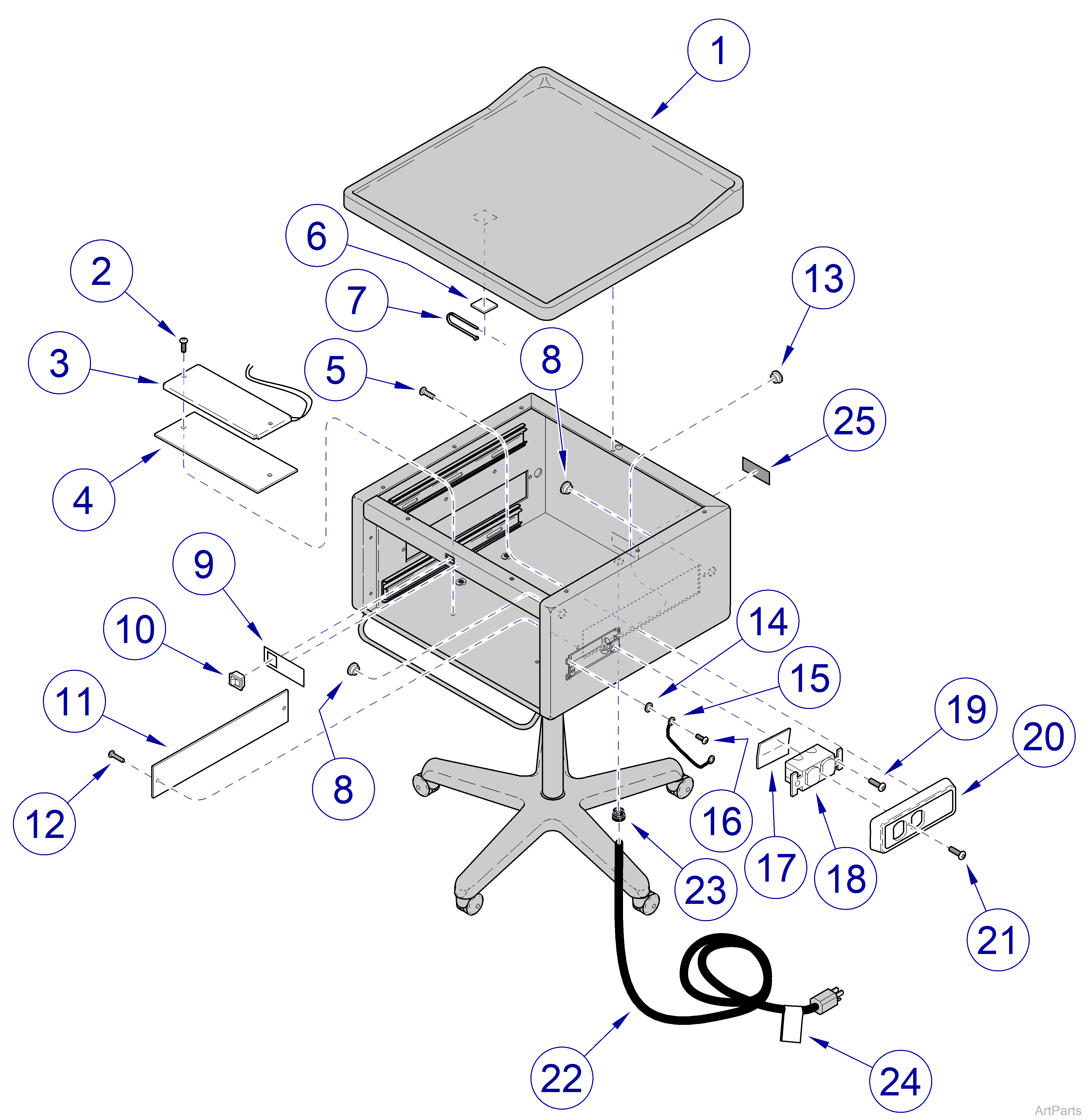 265 Cart Electrical Components