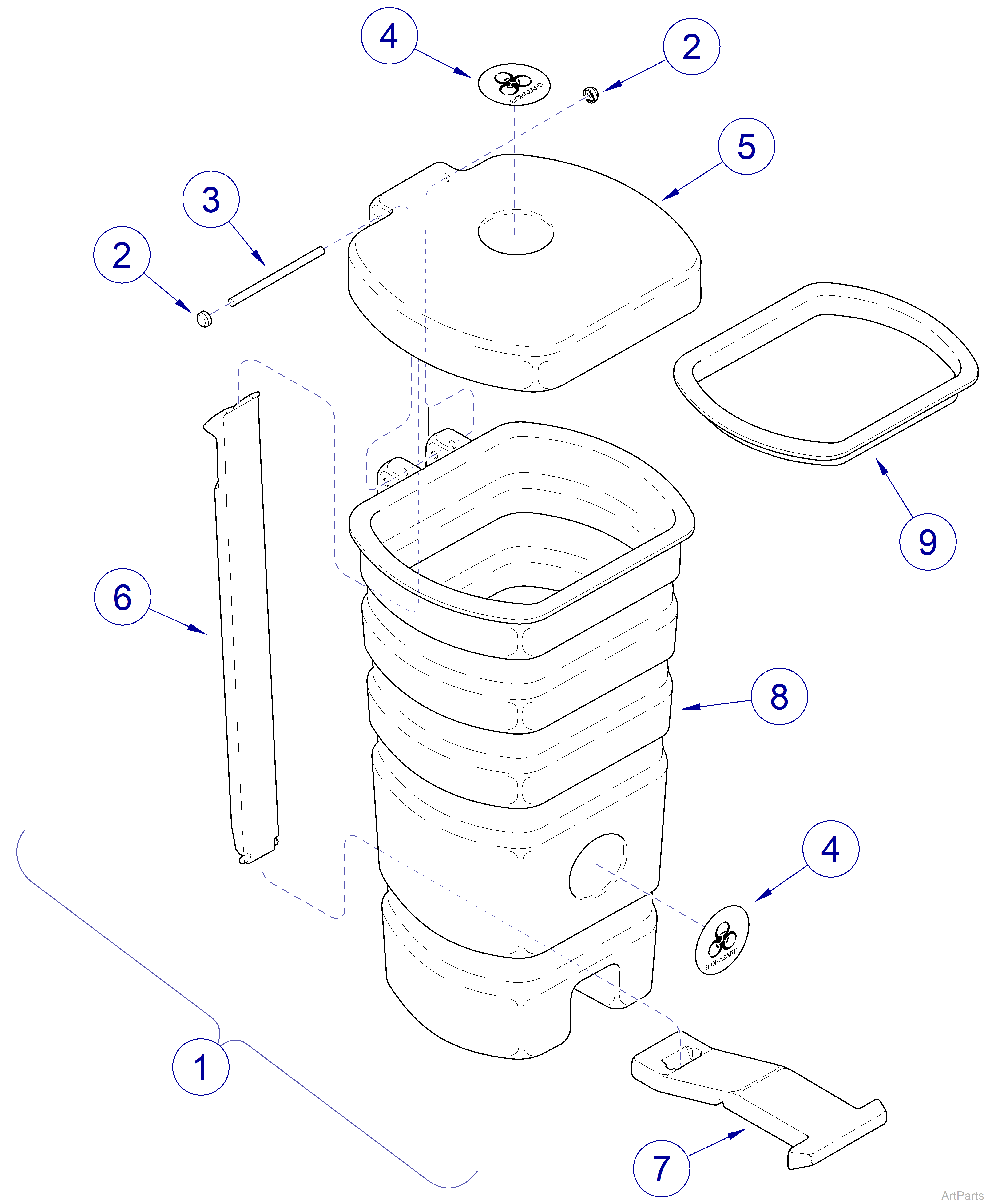 261 Waste Receptacle