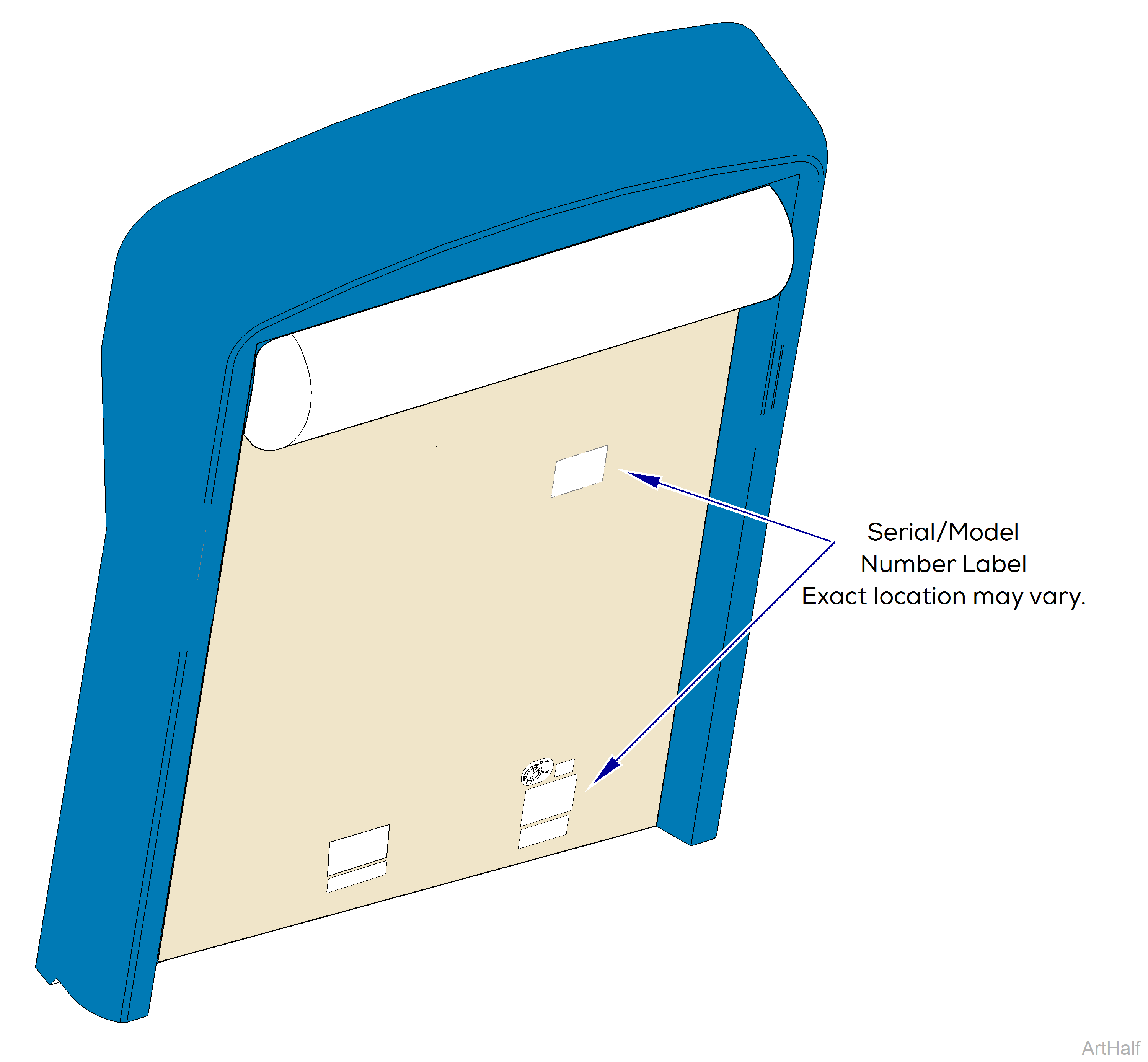 222, 223, 622 and 623 Table Serial Number Location