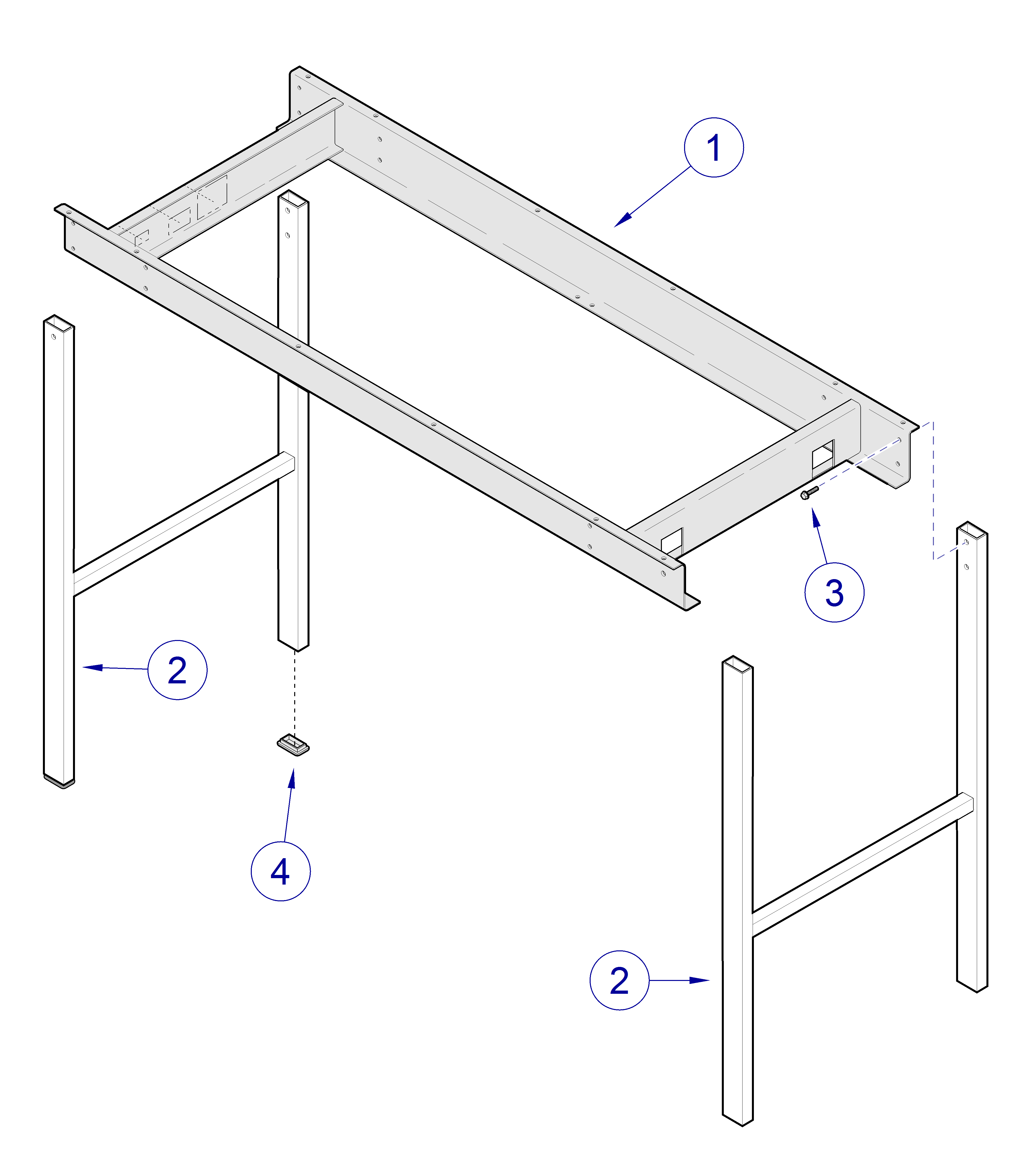 203 Exam Table Table Frame