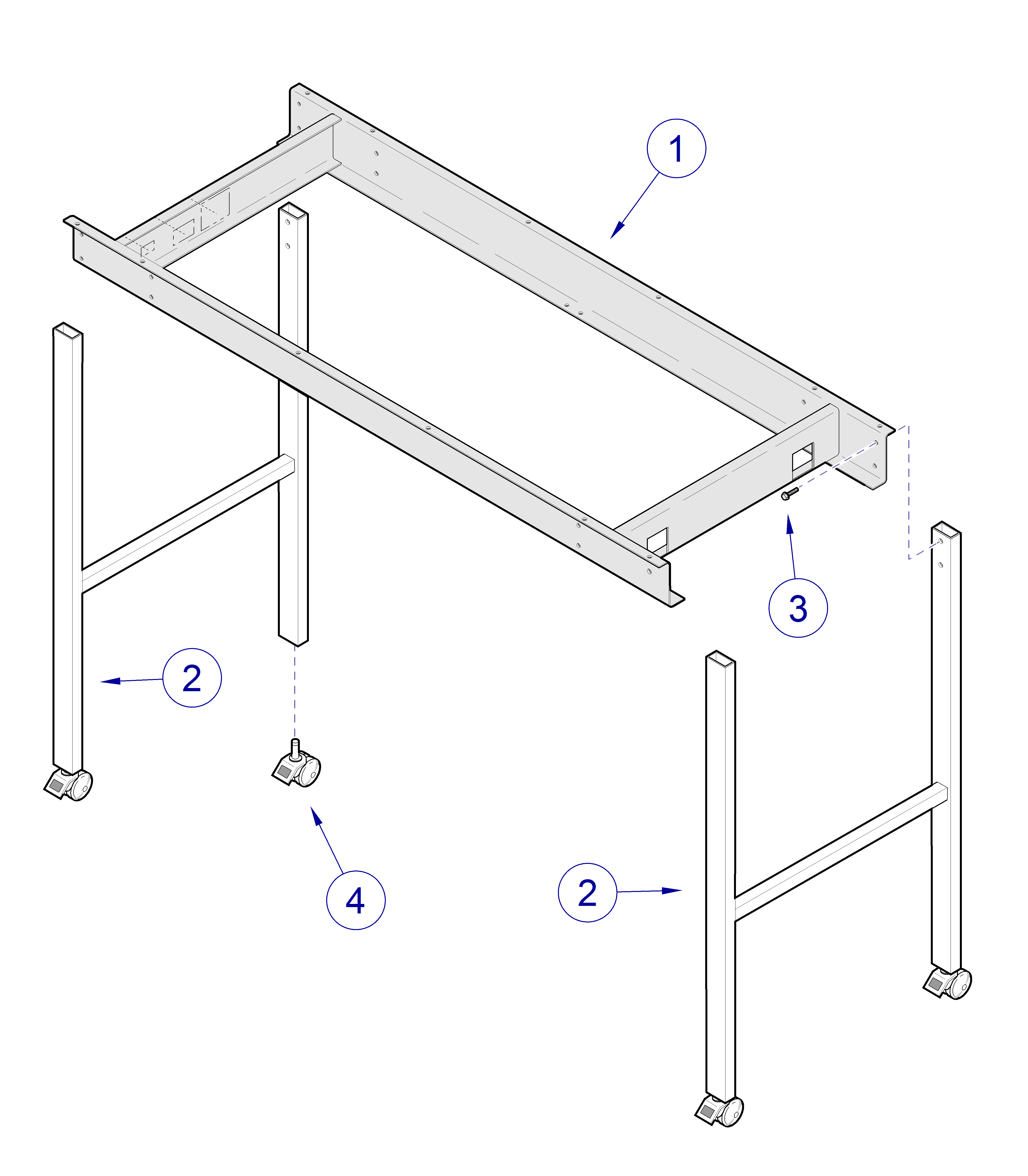 203 Exam Table Table Frame