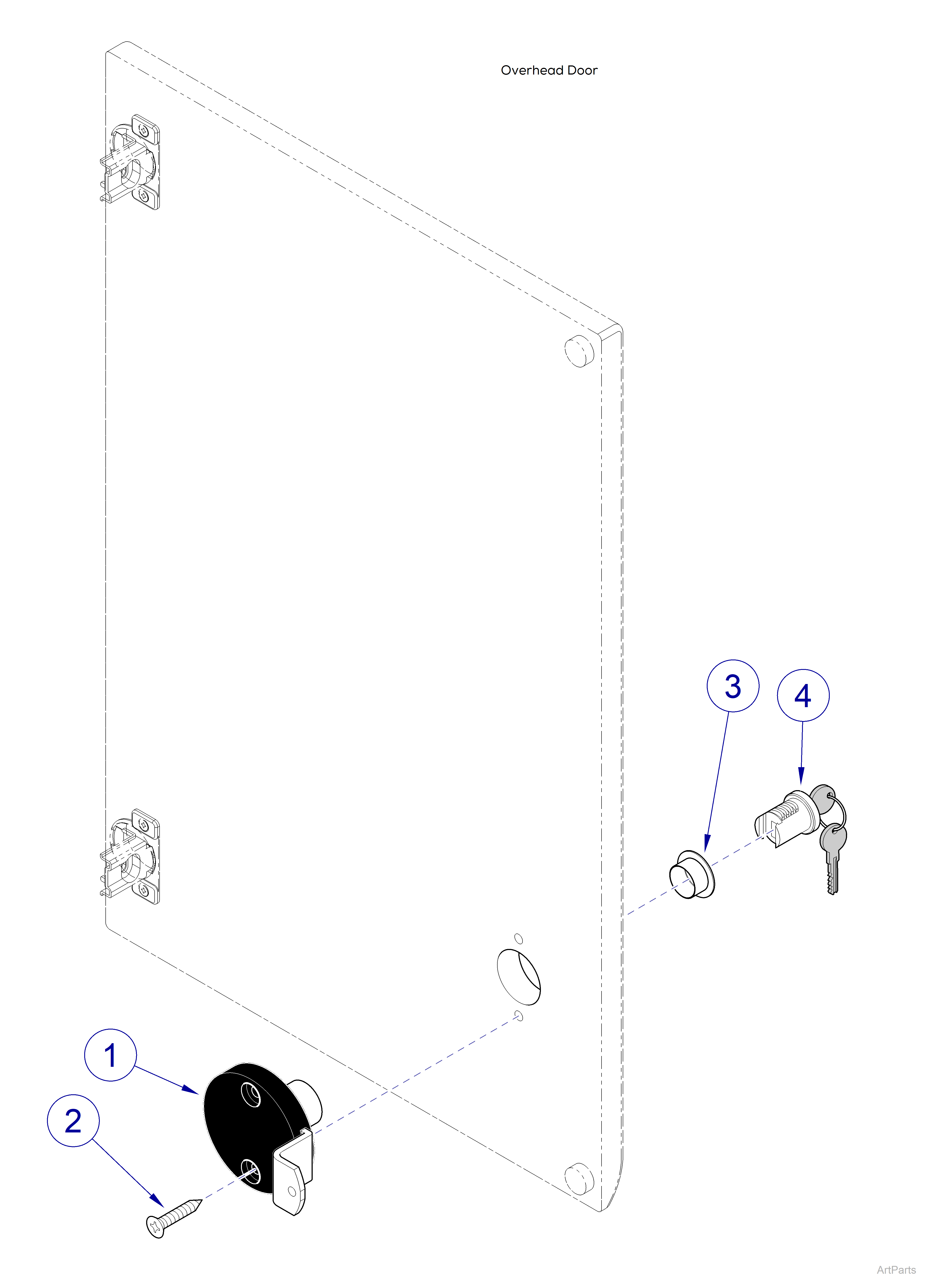 Double Door Key Lock Kits