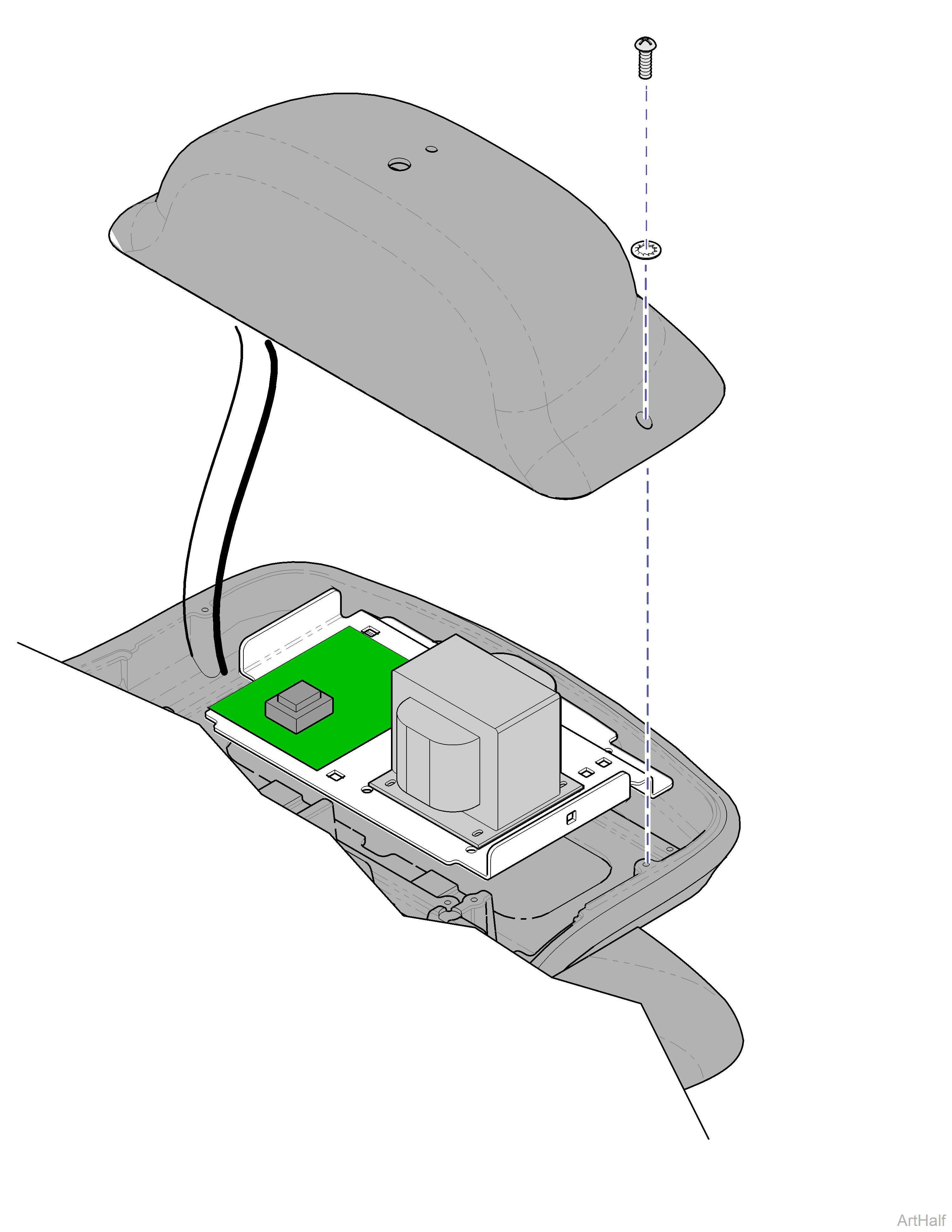 230 and 630 Chair Separating Upper & Lower Base Castings