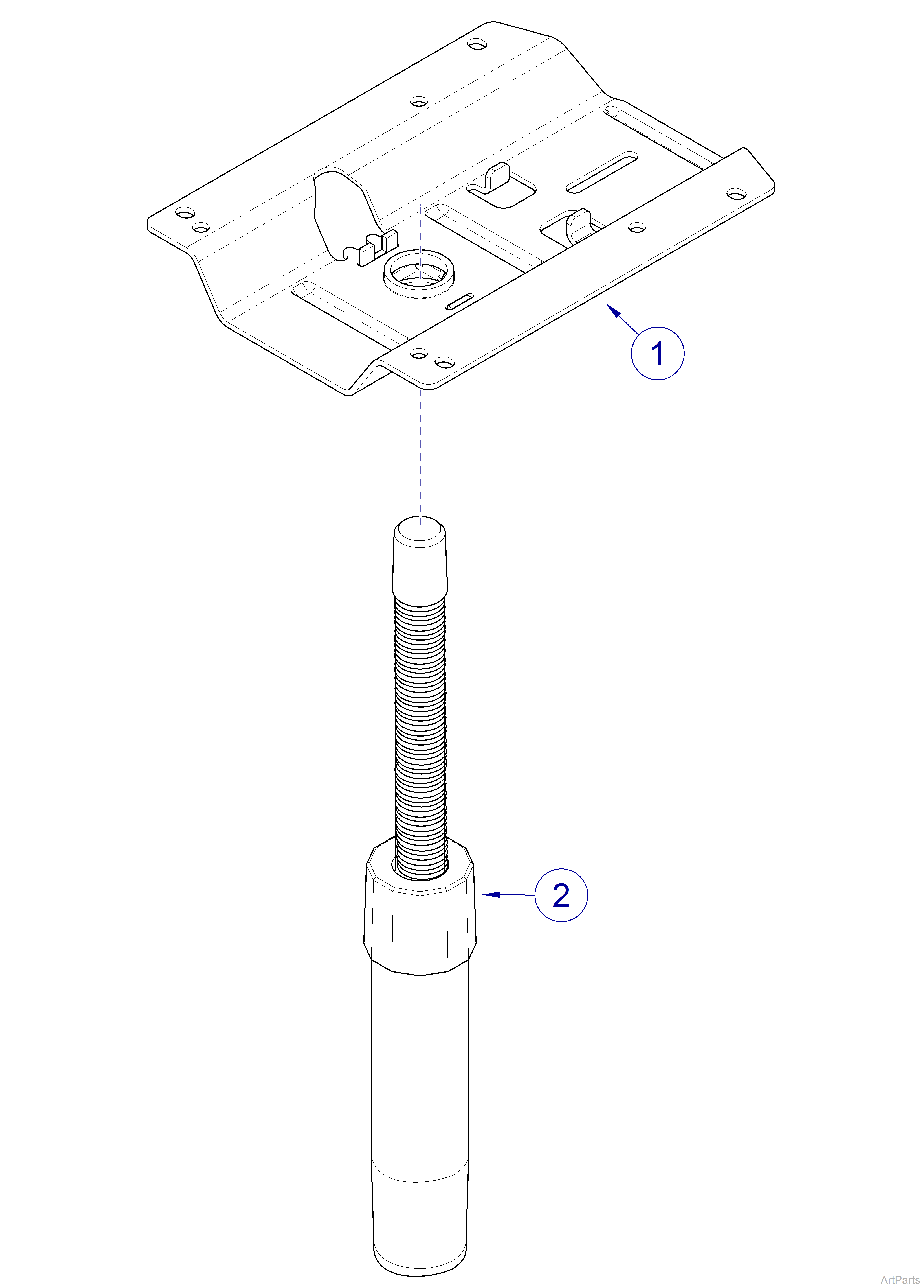 270 Series Stools Manual Spindle Mechanism