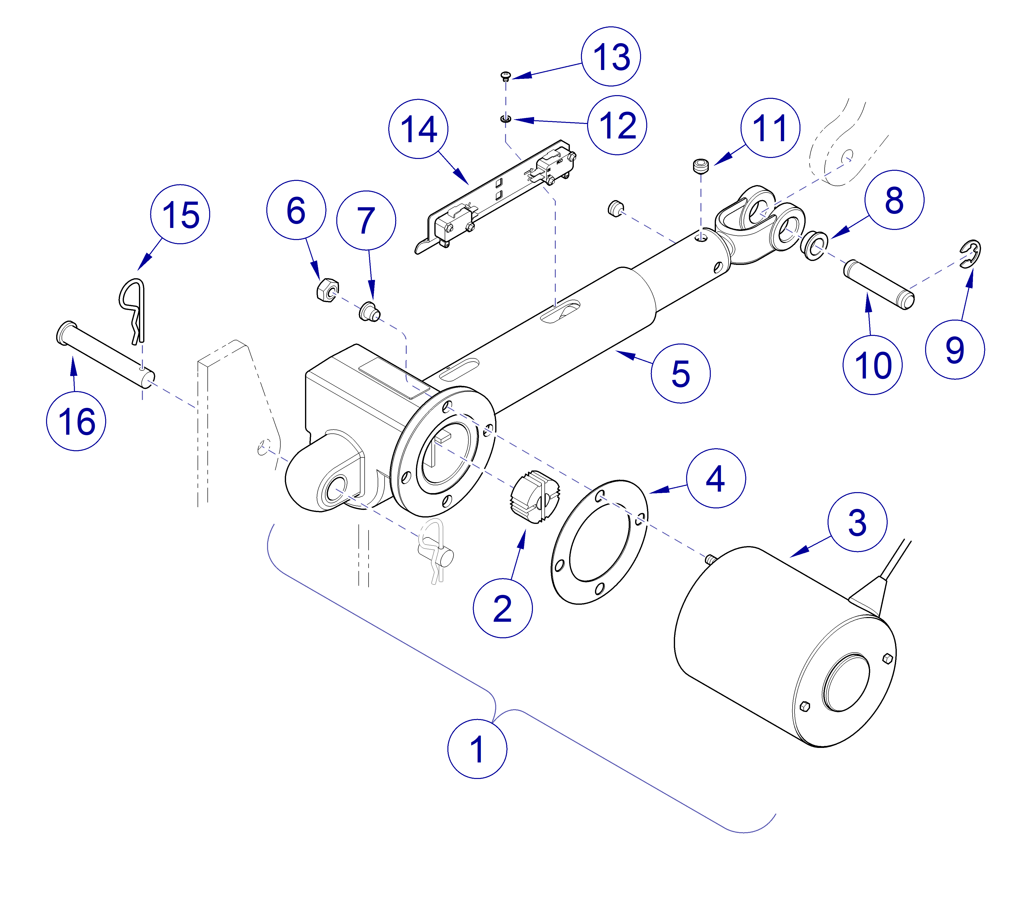  Back Actuator / Limit Switches
