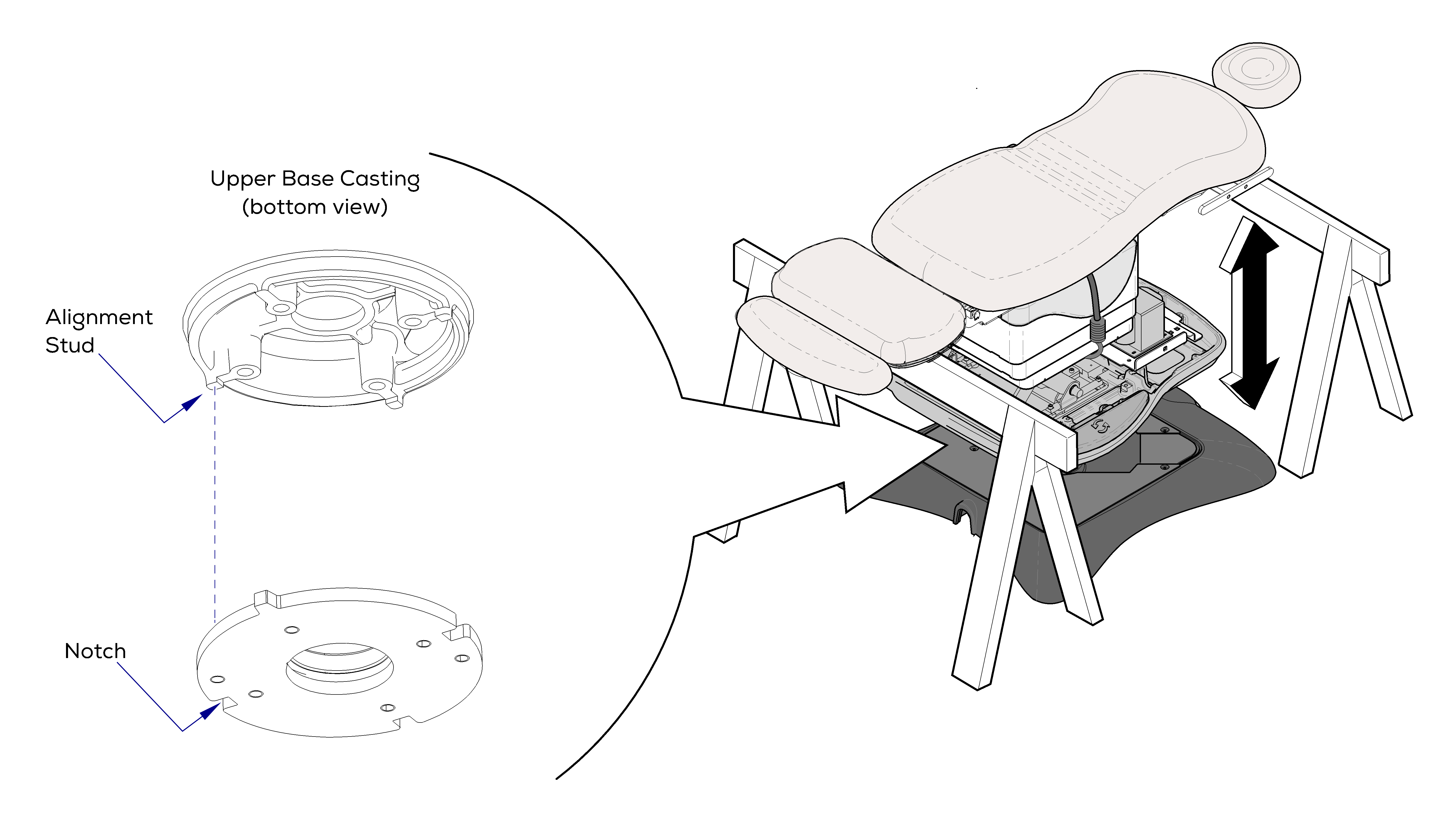 Separating Upper &amp; Lower Base Castings