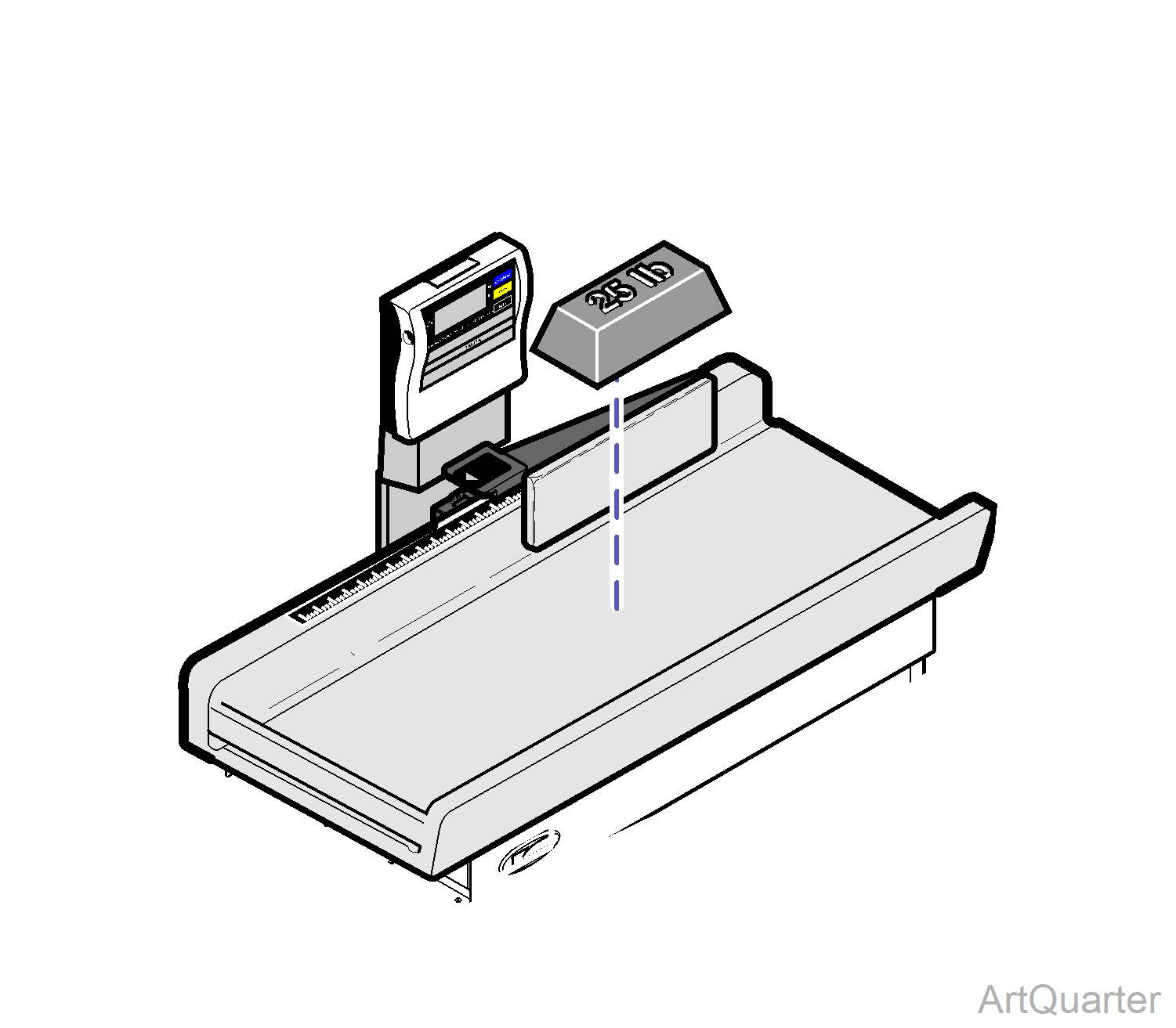 640 Exam Table Digital Scale