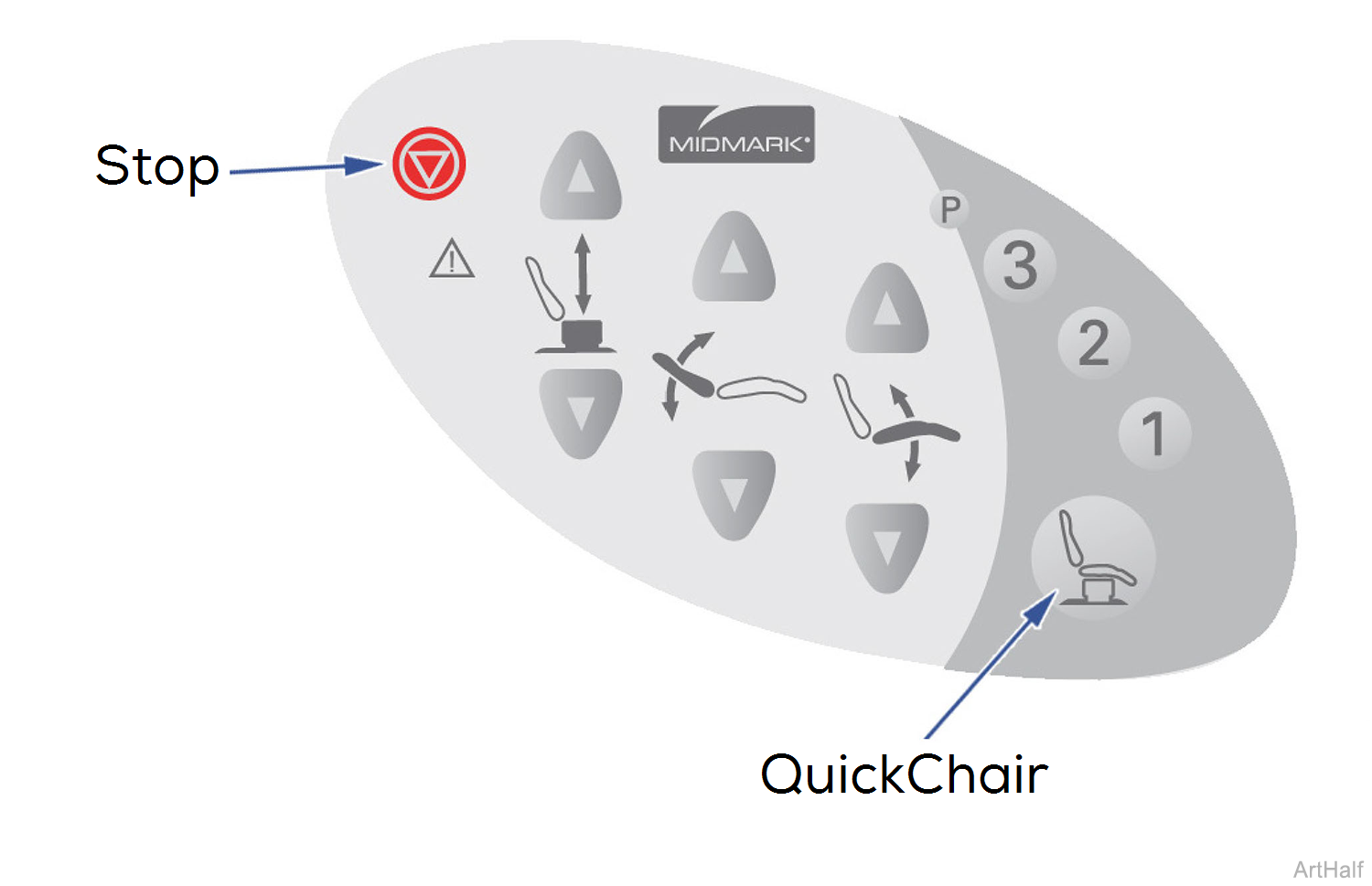 647 Chair Control Pad