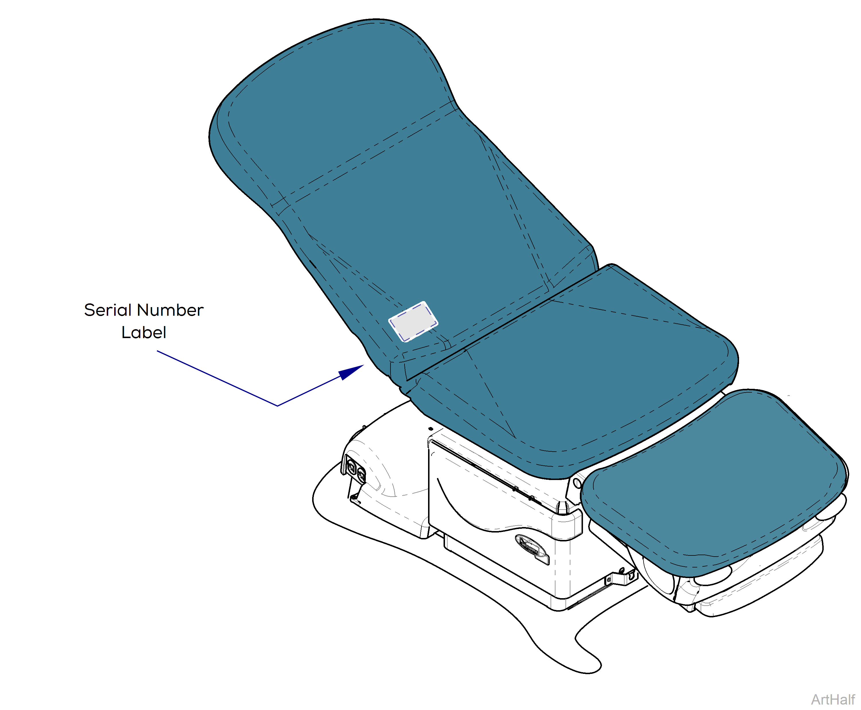 647 Chair Serial Number Location