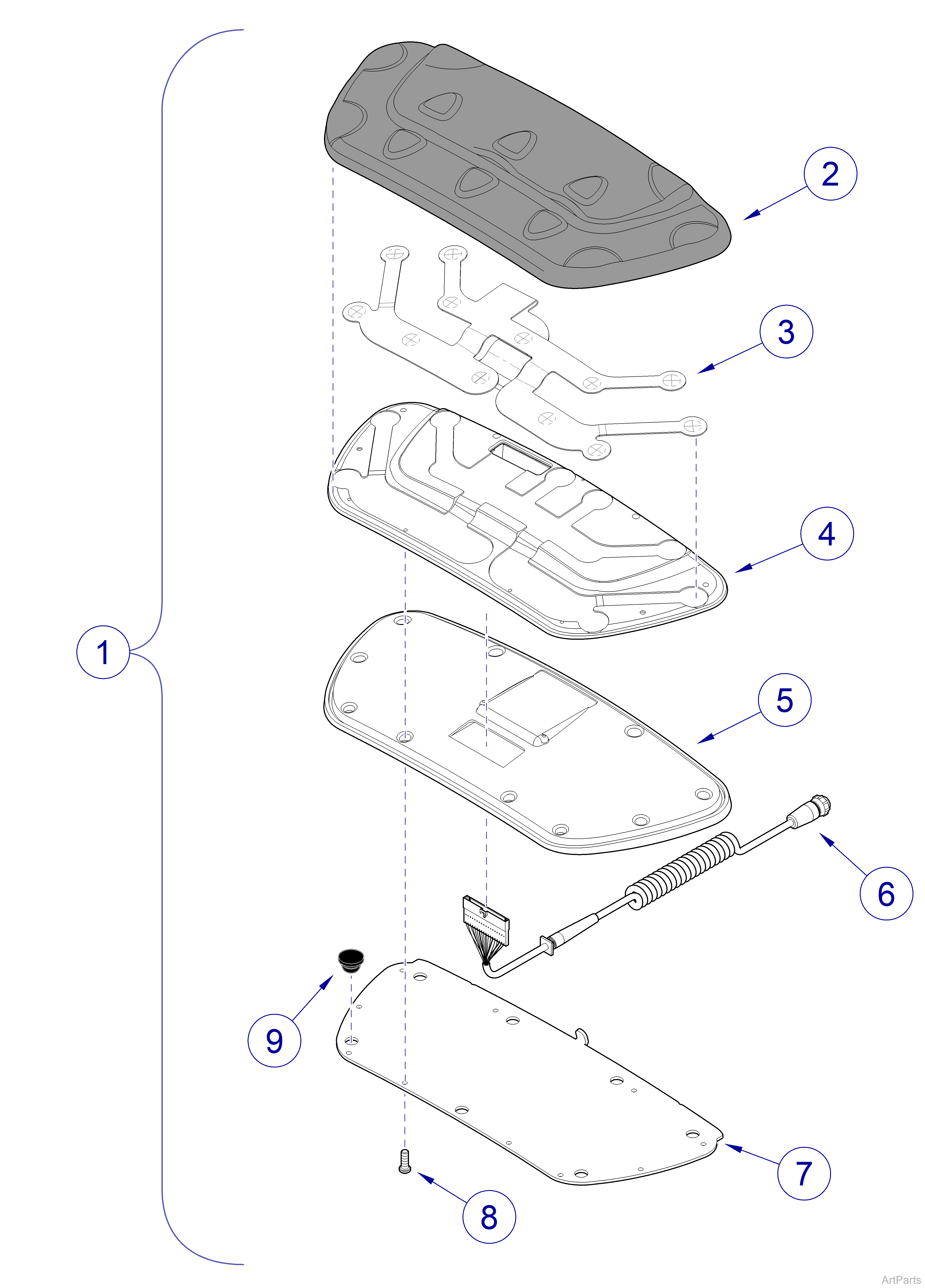 647 Chair Foot Control