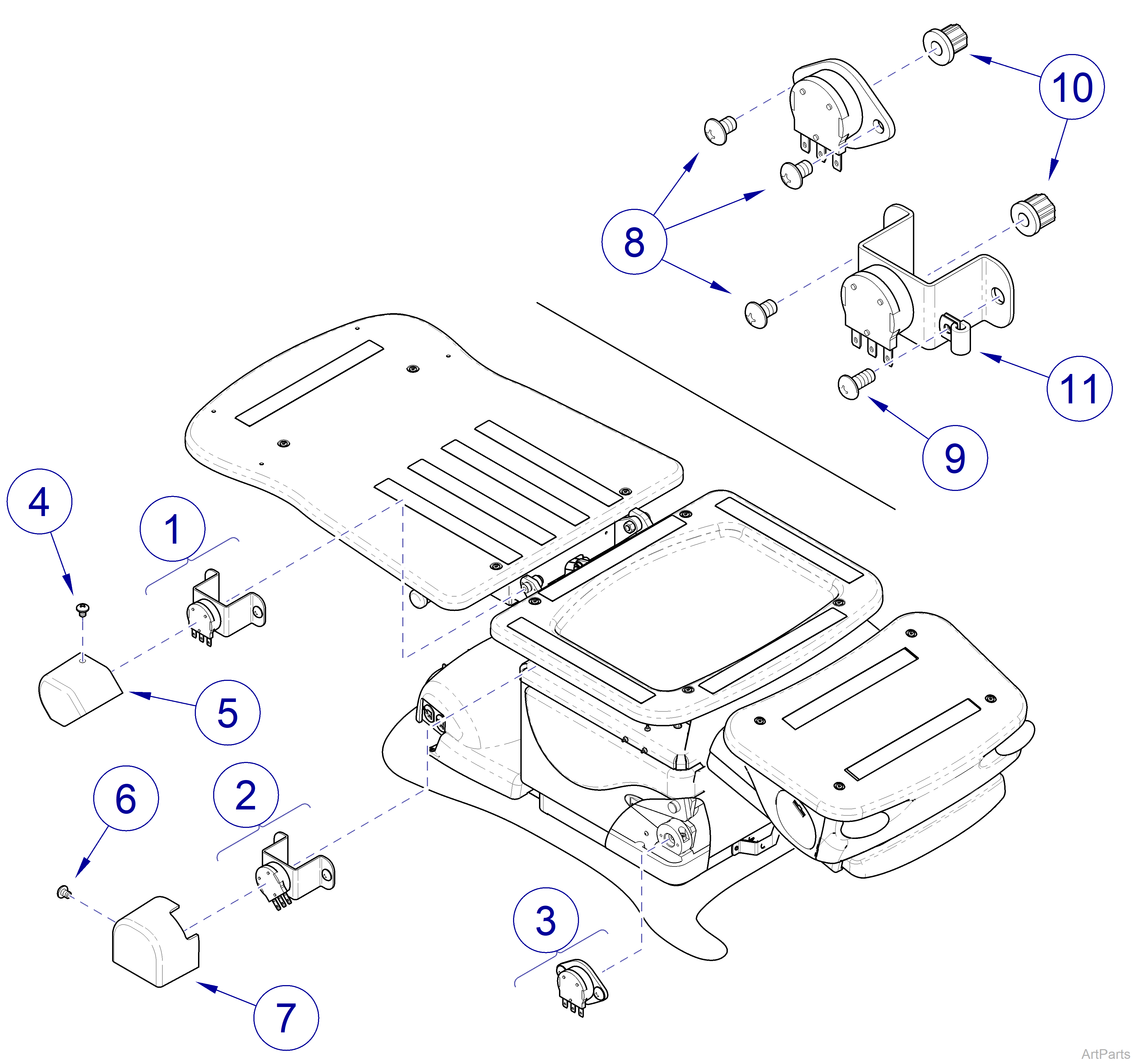 647 Chair Position Sensors