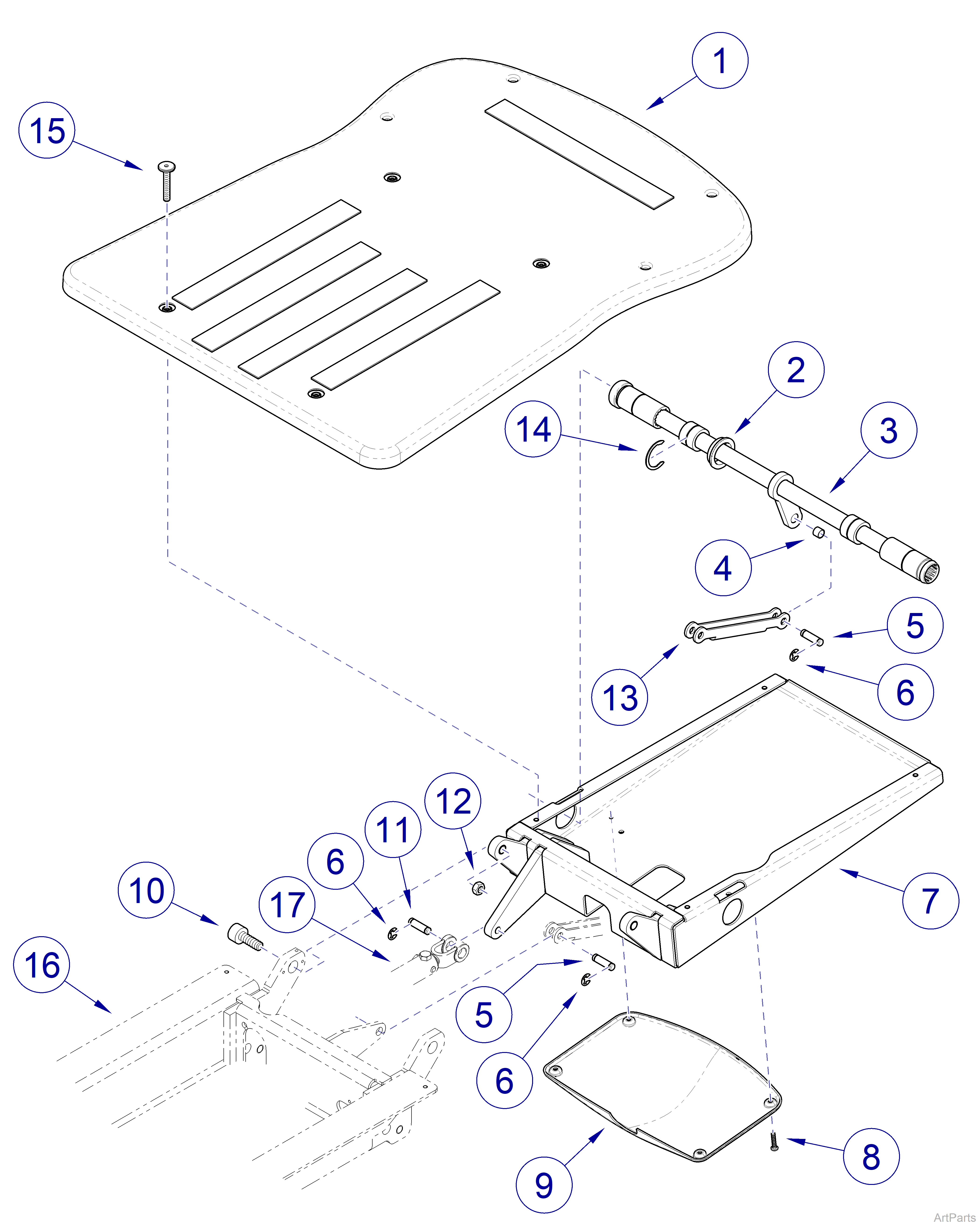 647 Chair Back Section