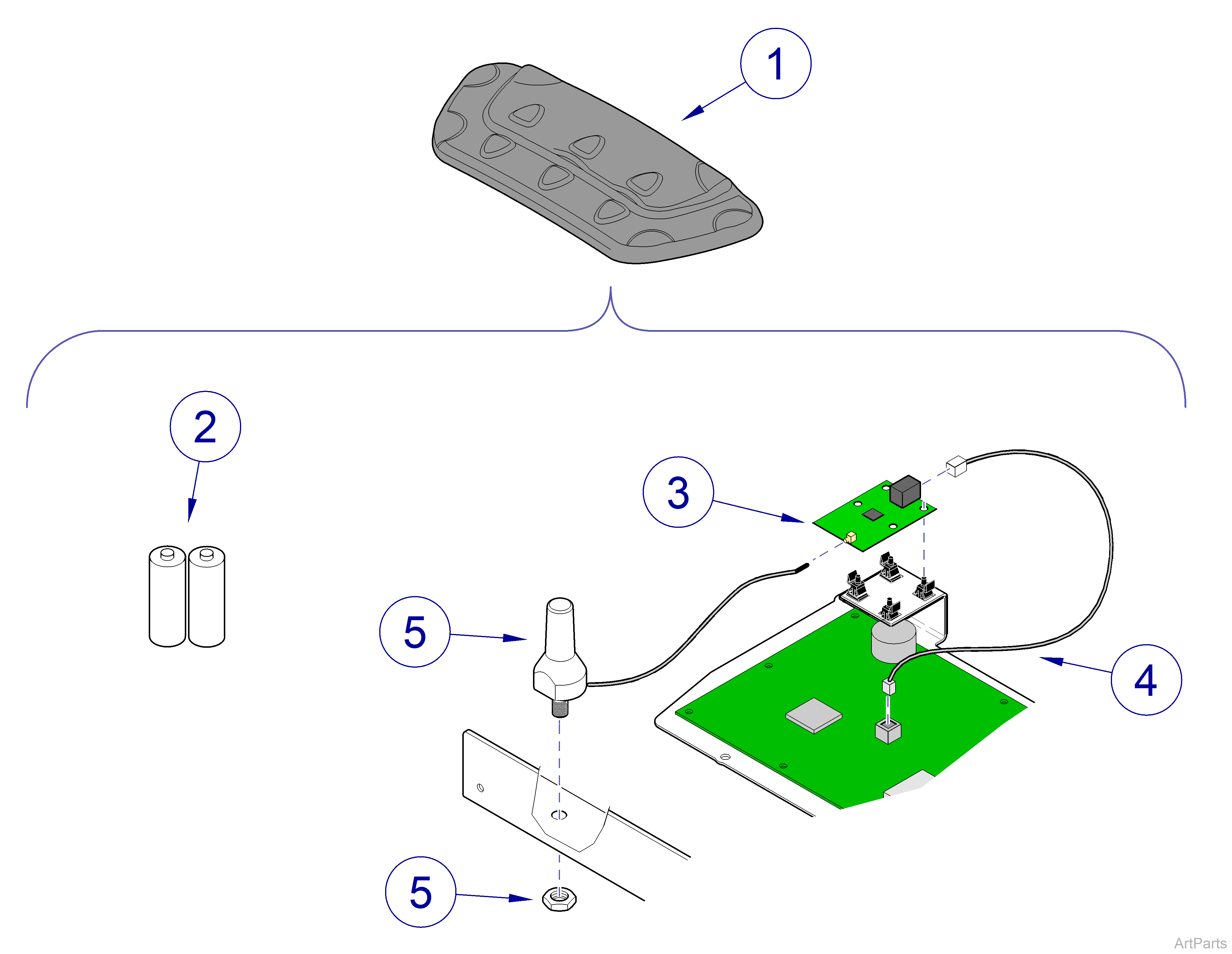 9A41800 Wireless Foot Control Accessory