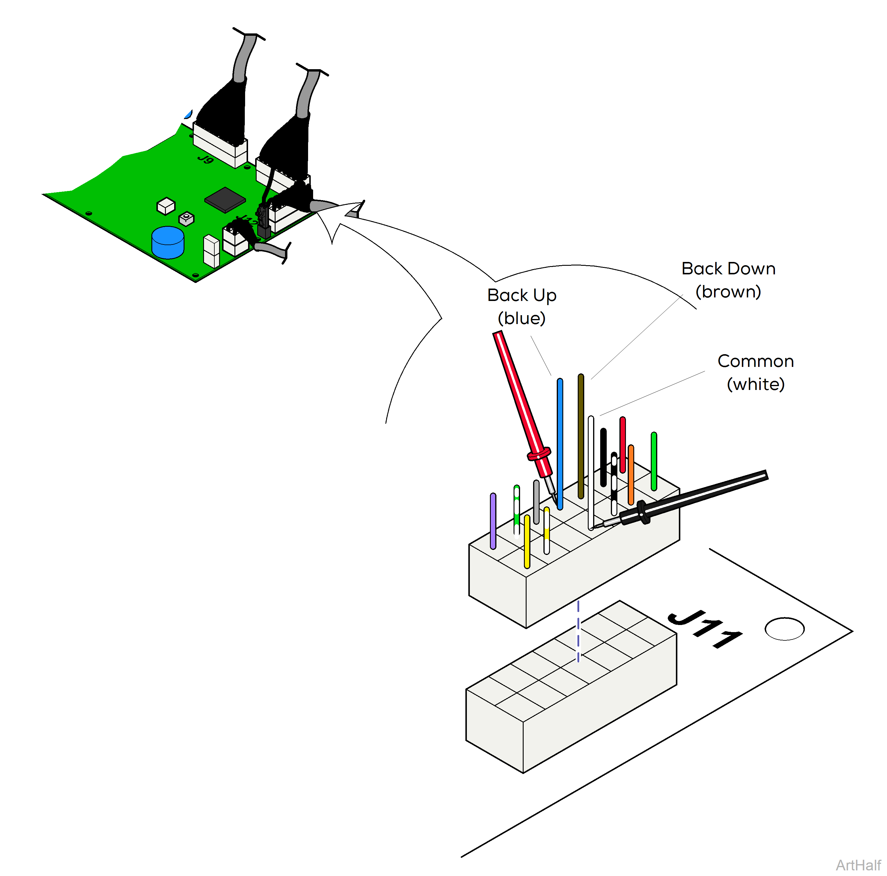 647 Chair Limit Switch and PC Board Harness Test