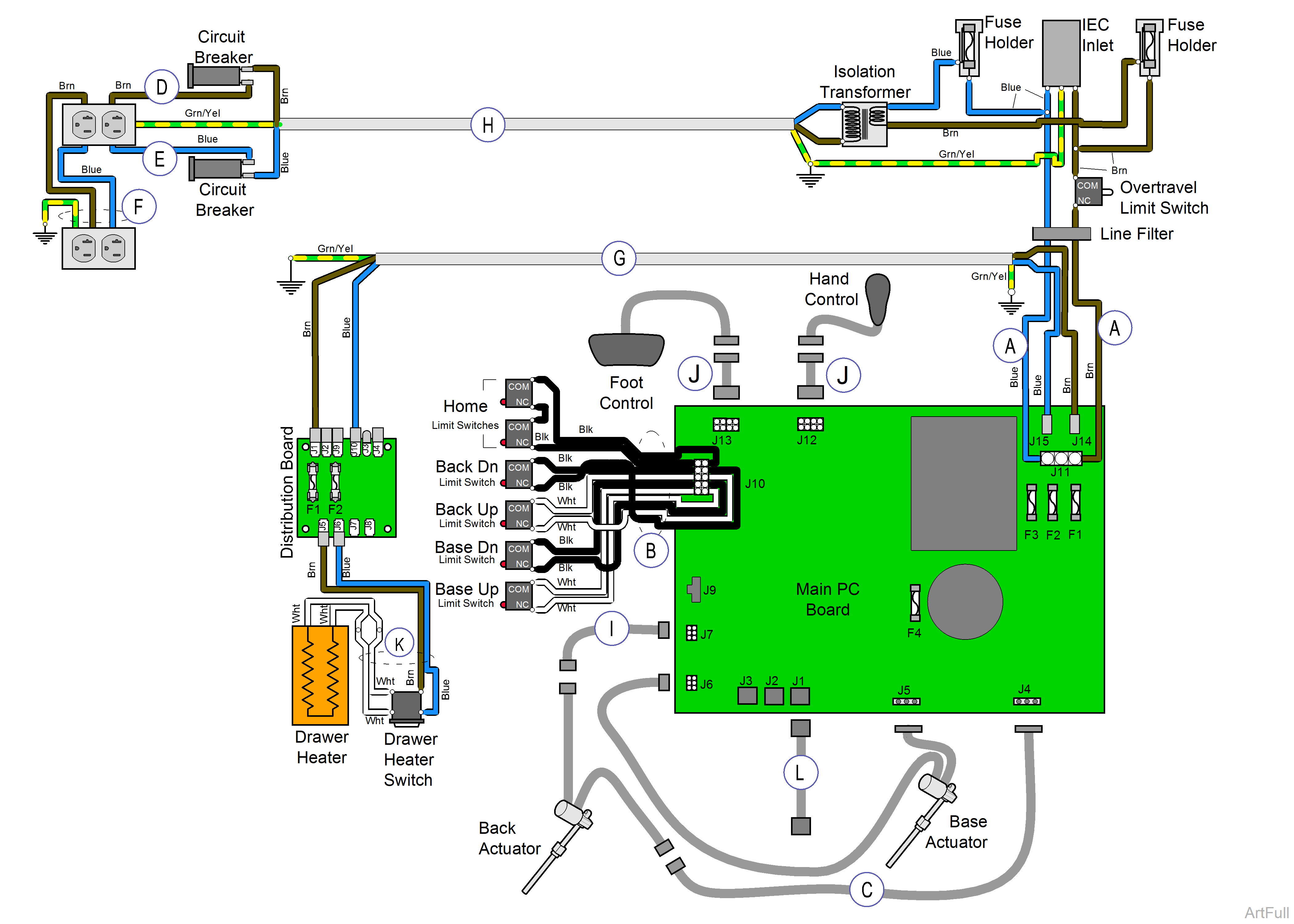 625 Table -001 Wiring Diagram