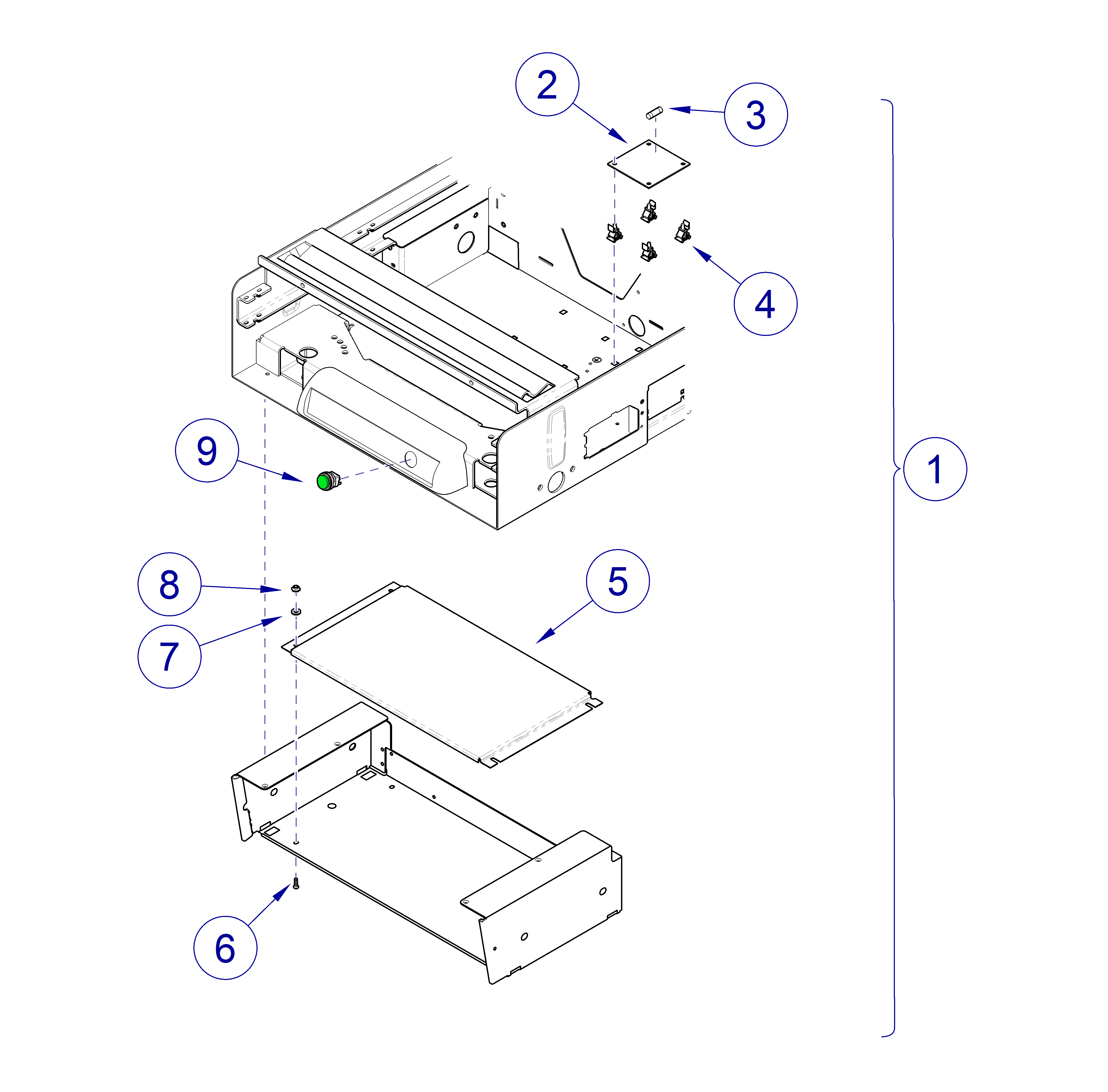 625 Table Drawer Heater System