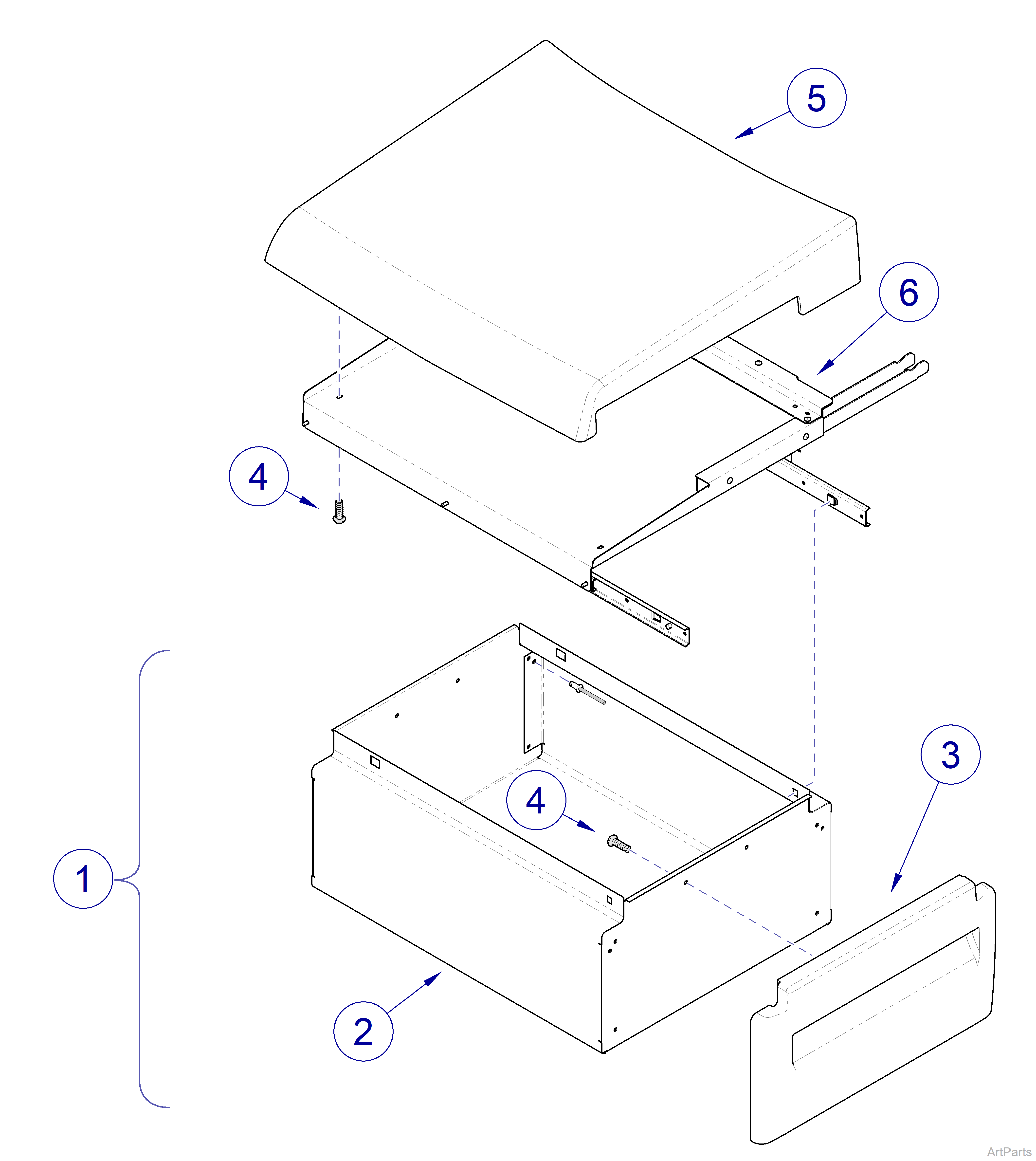 9A431001 Rear Storage Unit