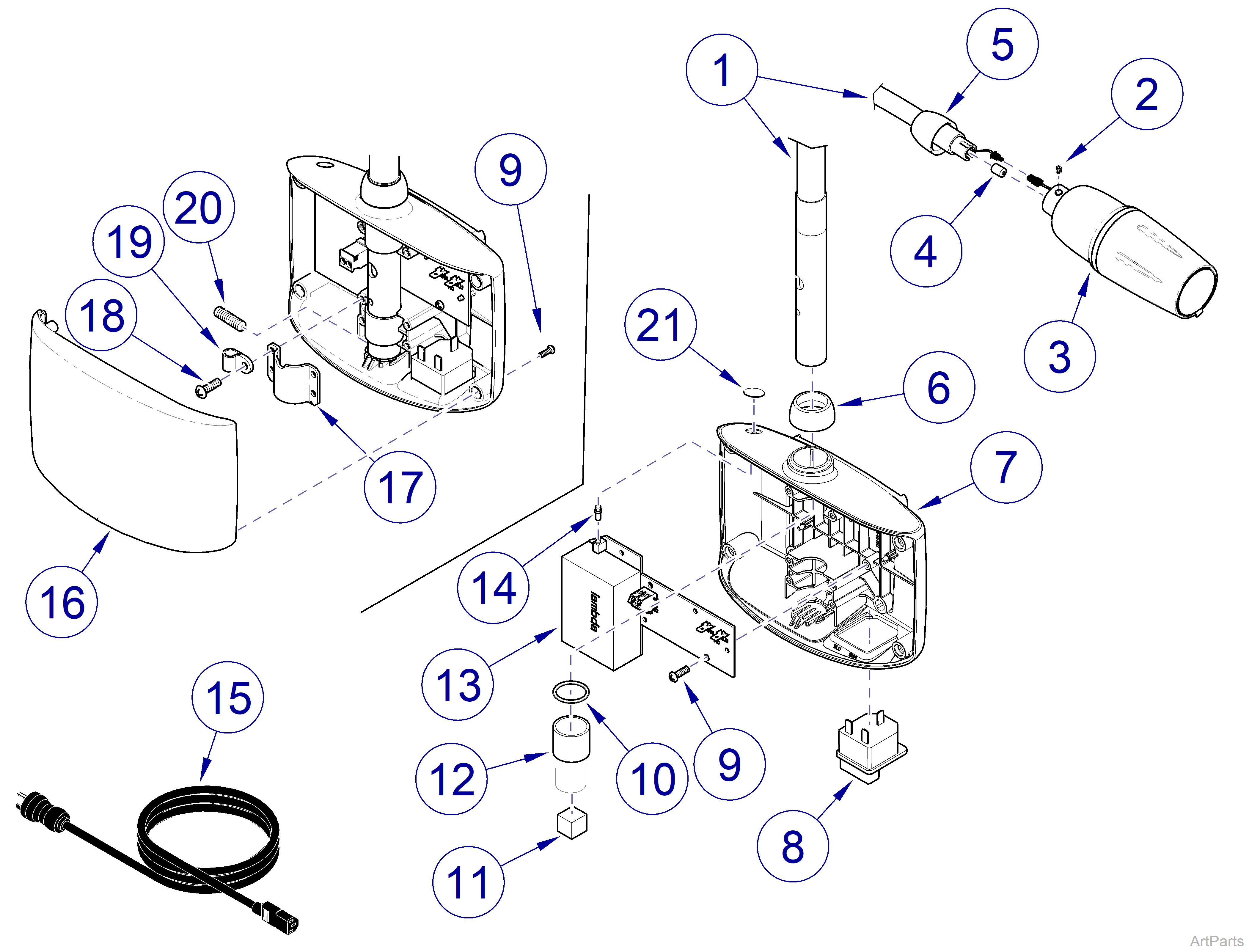 253 Light Light / Flex Arm Assembly