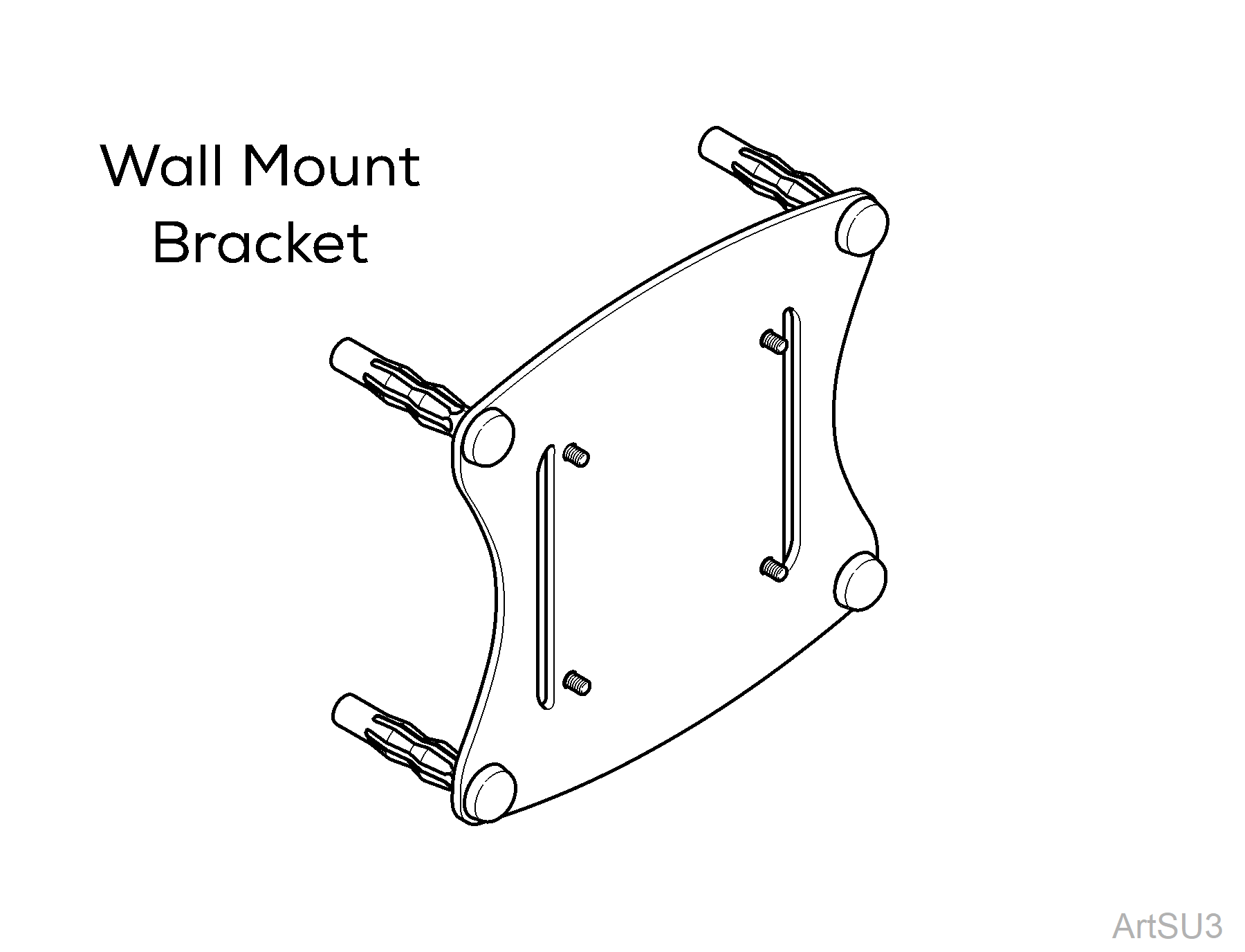 Wall Mount Bracket for 253 Light