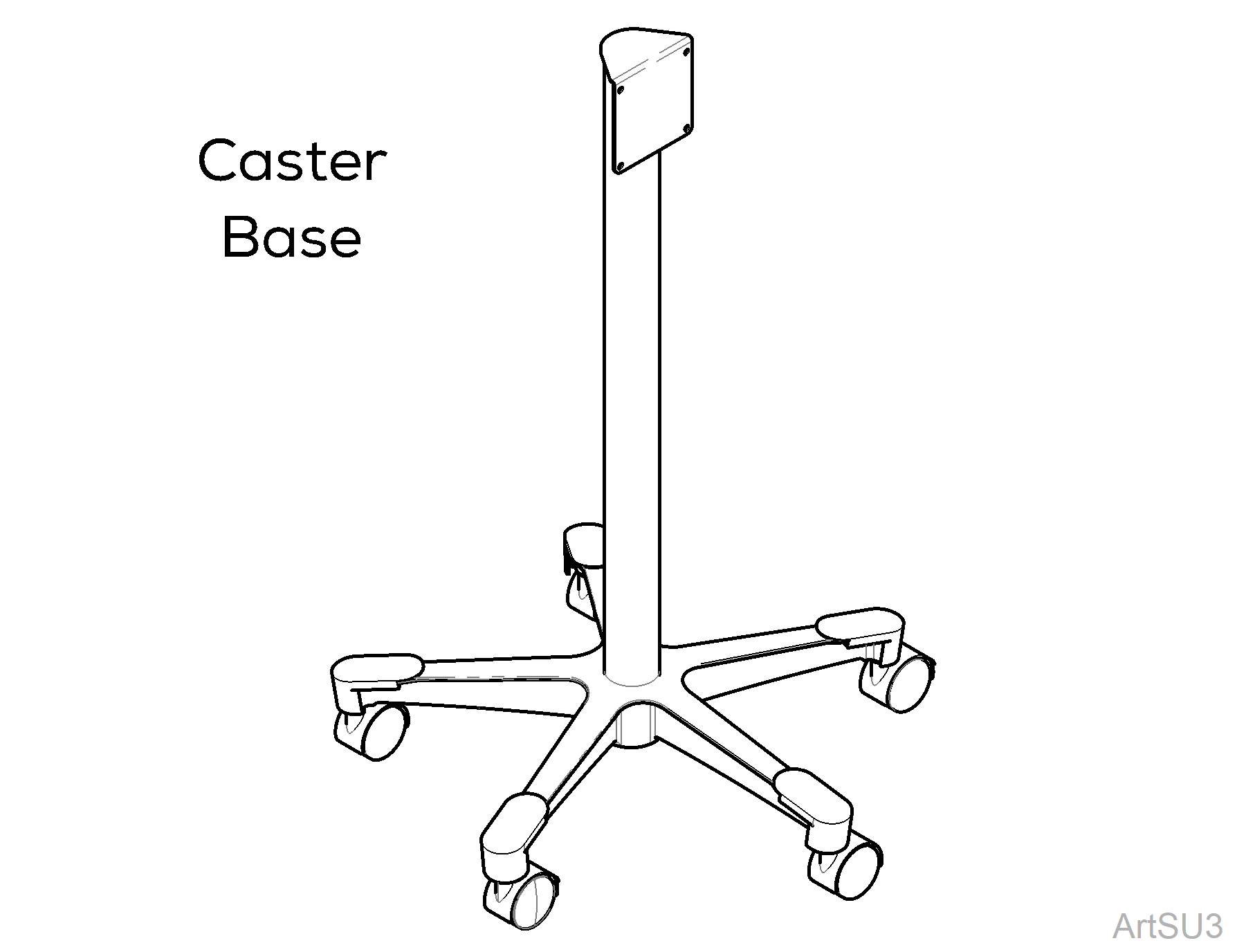 Caster Base for 253 Light