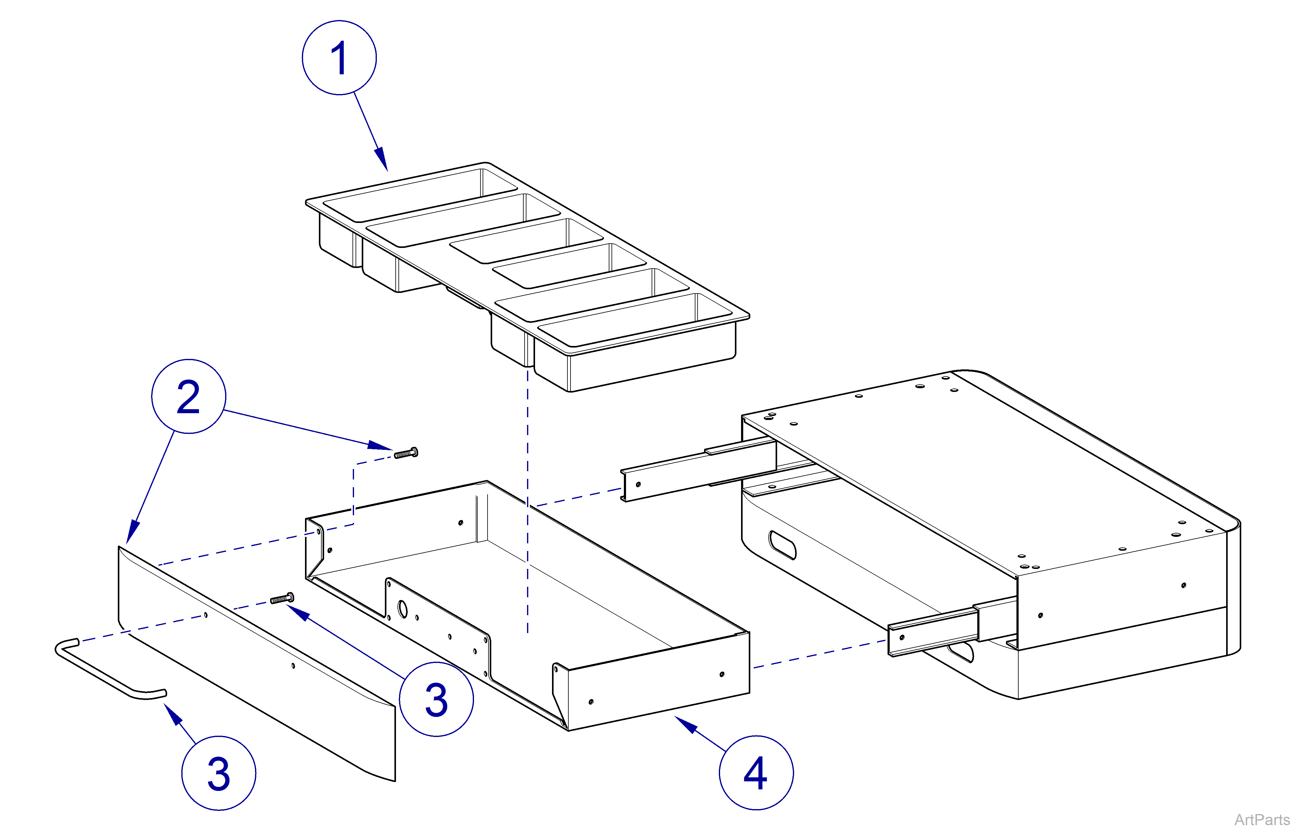 Med Drawer Options MD31-MM Med Drawer w/o Lock (previous)