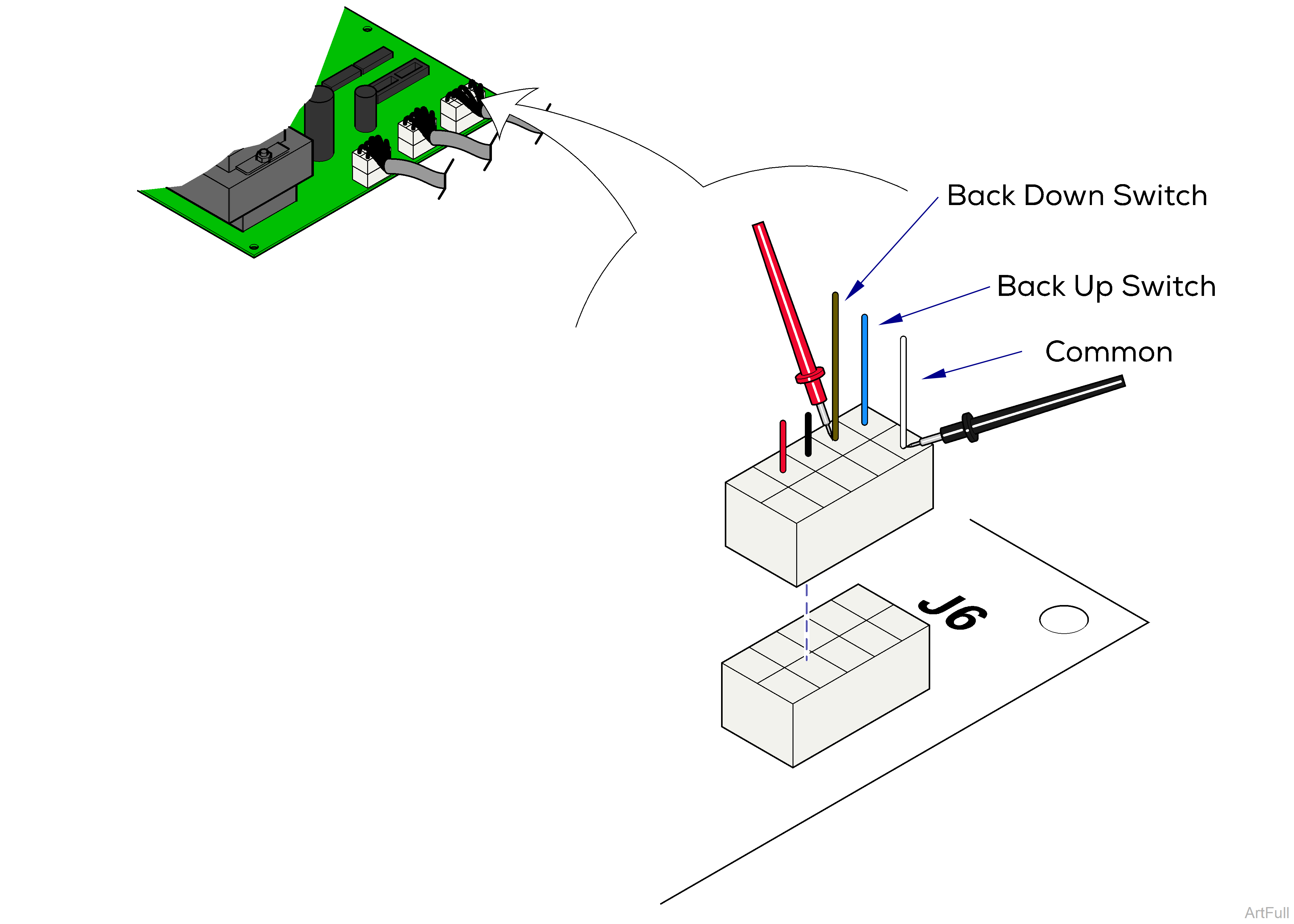 646 Chair Back Actuator / Limit Switches Test and Repair