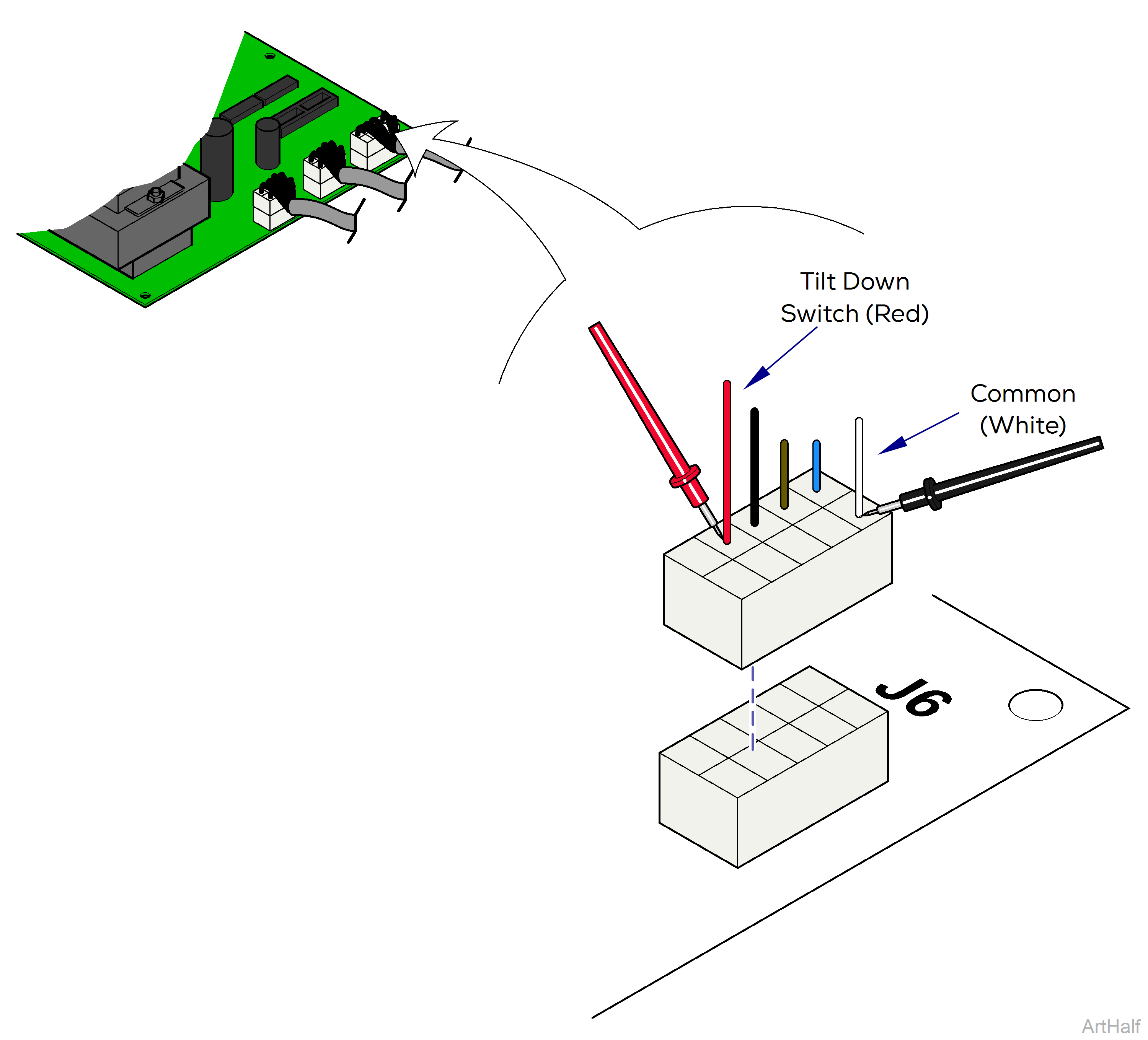 646 Chair Tilt Actuator / Limit Switch / Sensor PC Board Test and Repair