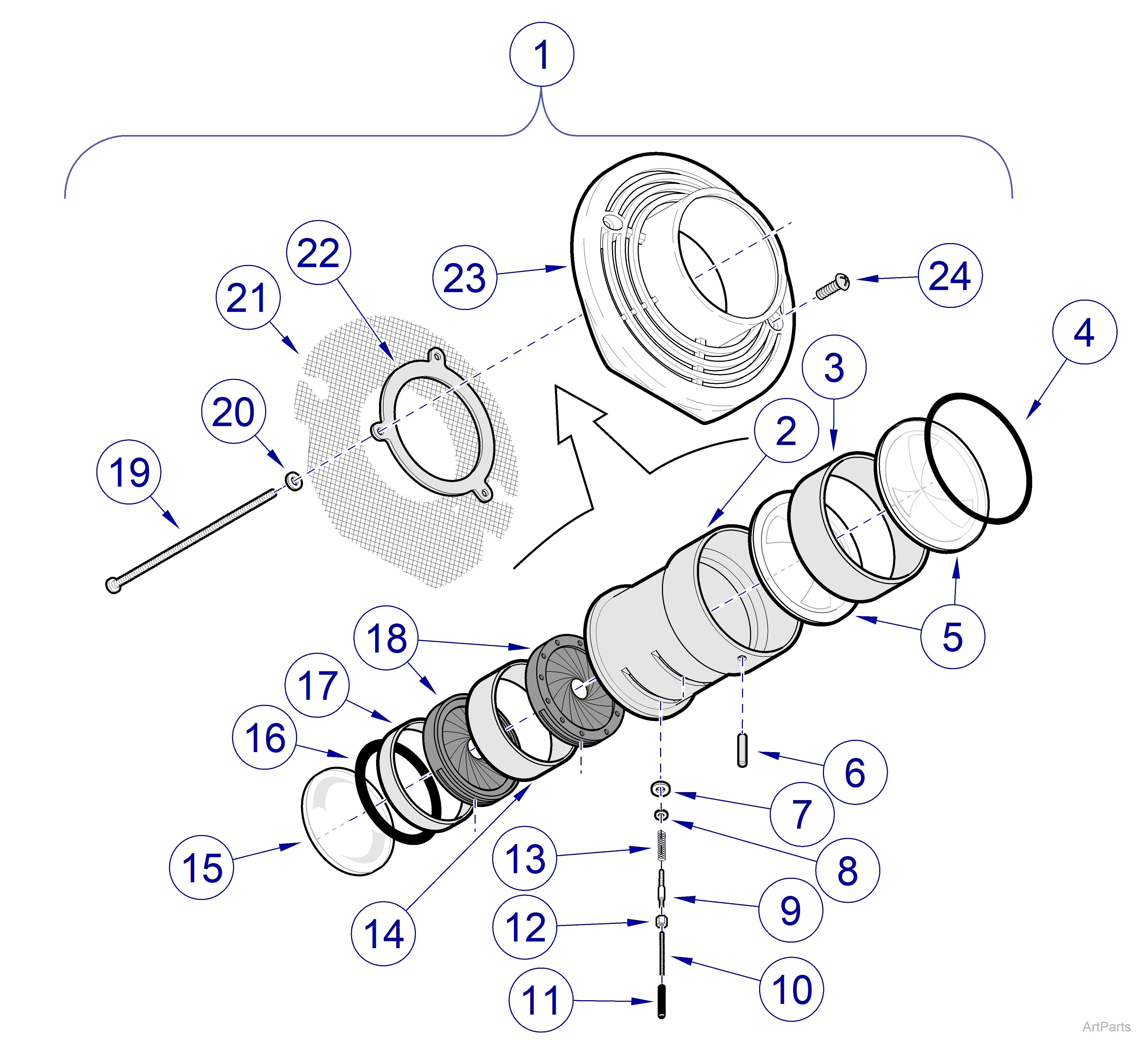 354 Light Optic Assembly