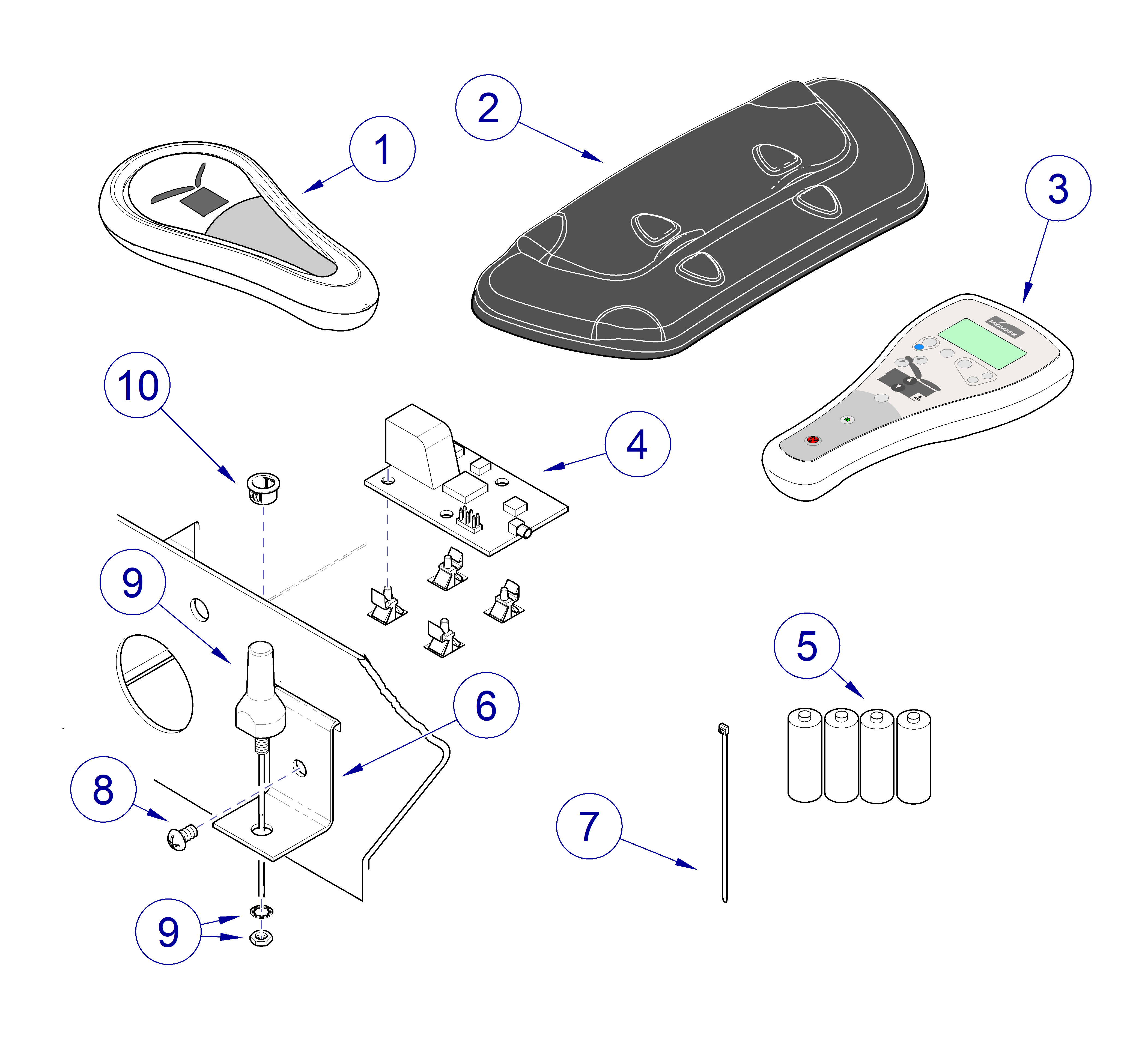 625 Table Wireless Control Components