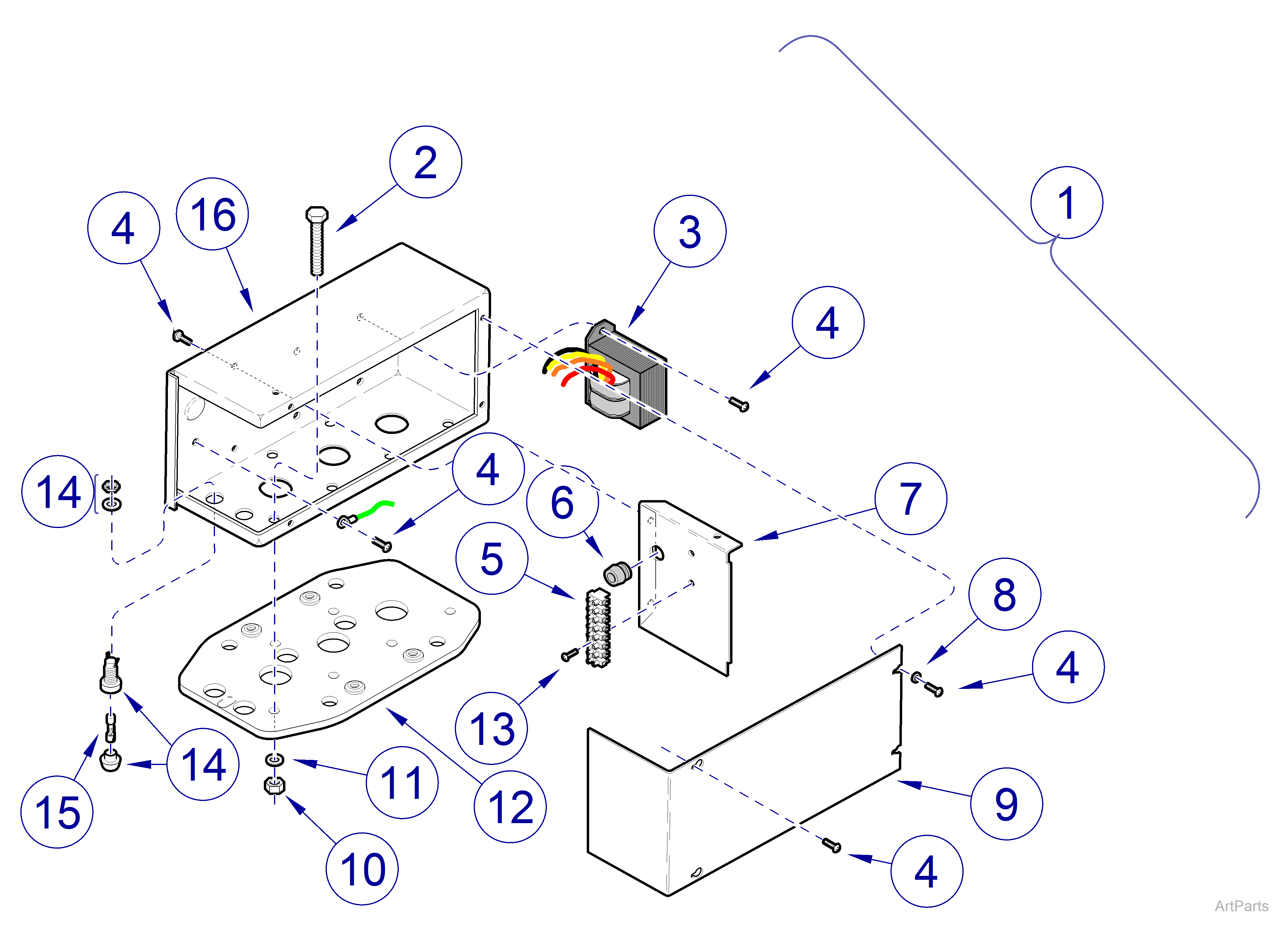 Ceiling Plate (Double / Combo Lights) 