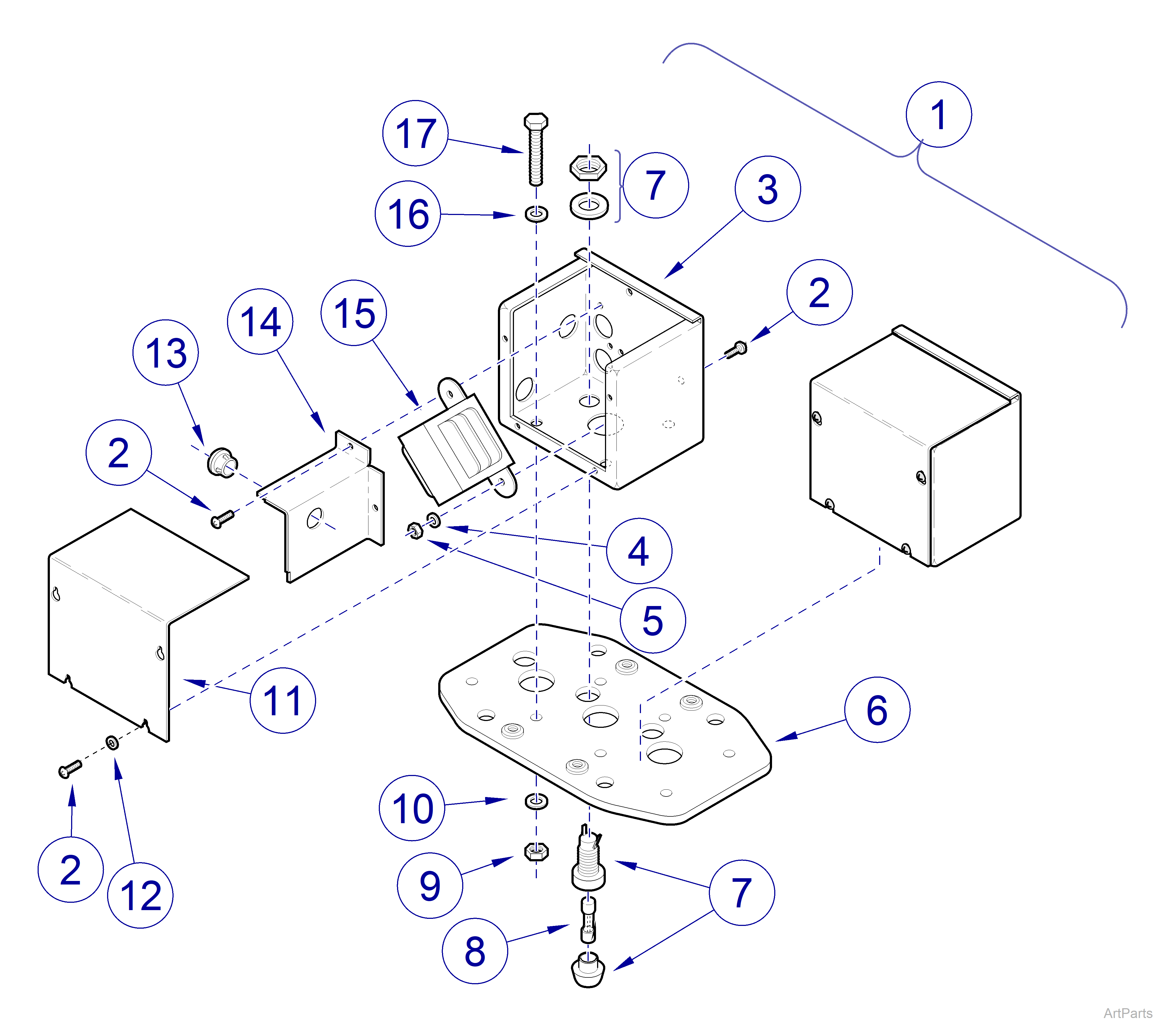 Ceiling Plate (Double / Combo Lights)