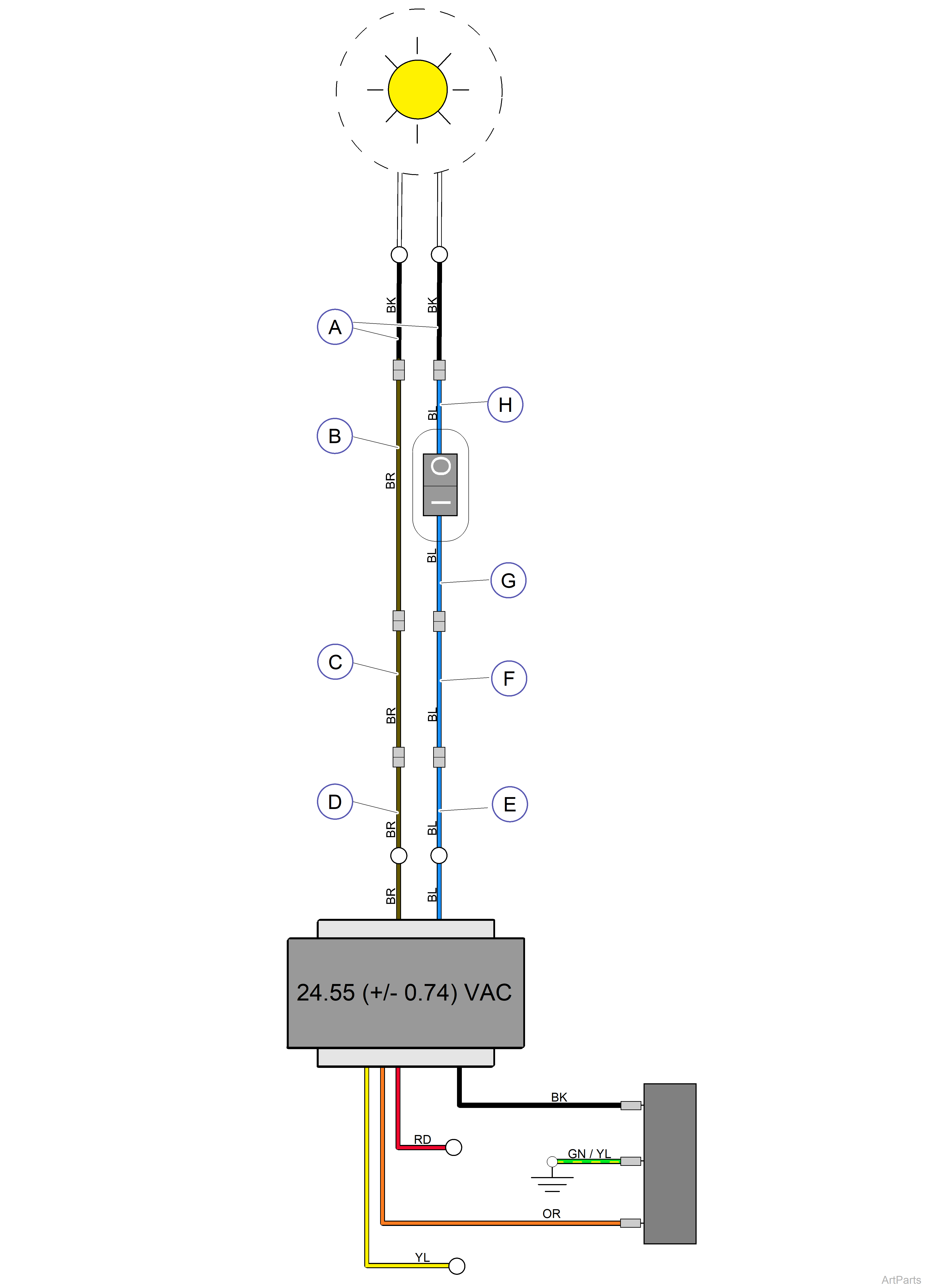 Wiring Diagram: 355 Mobile Light (120V)