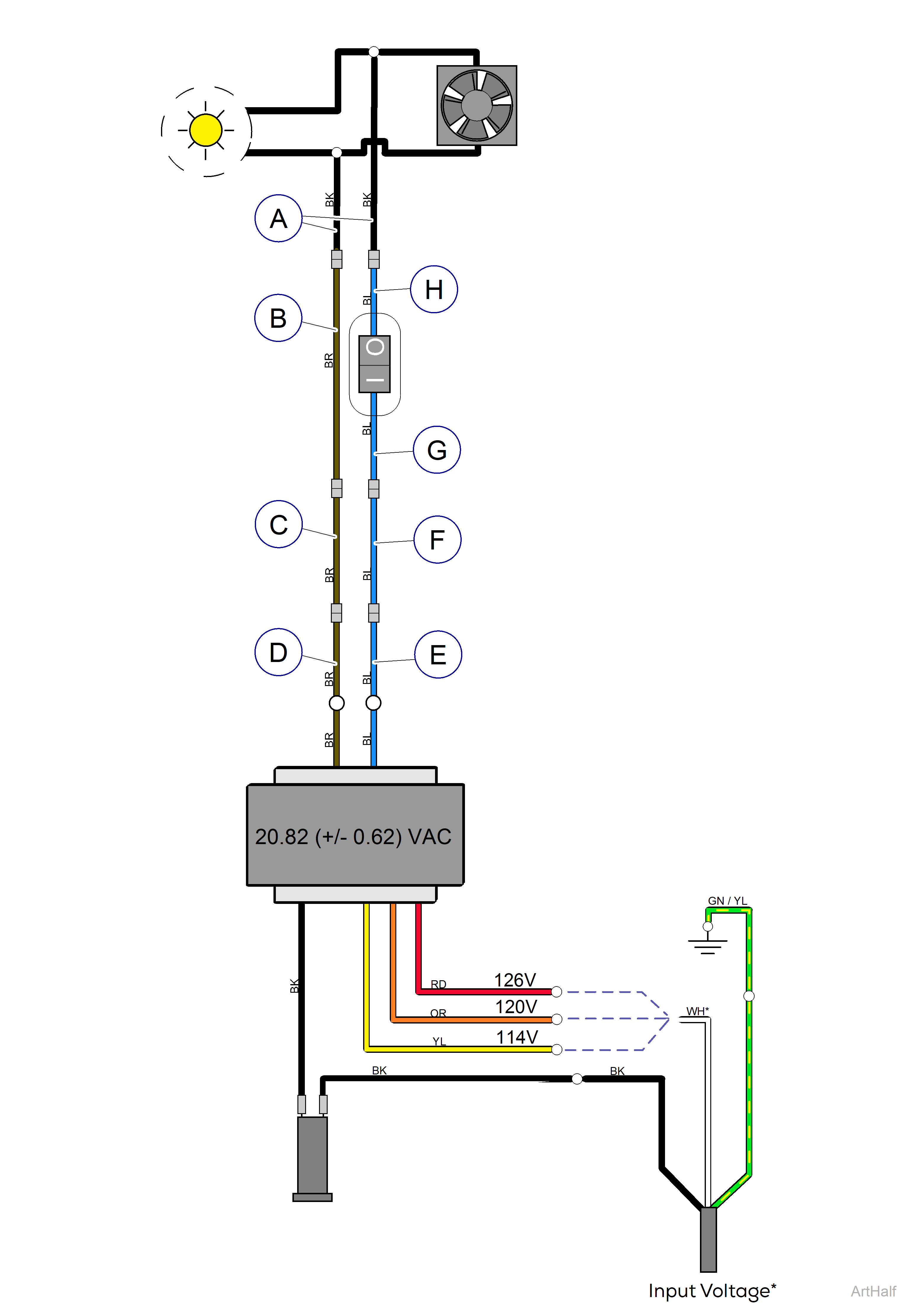 Wiring Diagram: 354 Mobile Light (A)