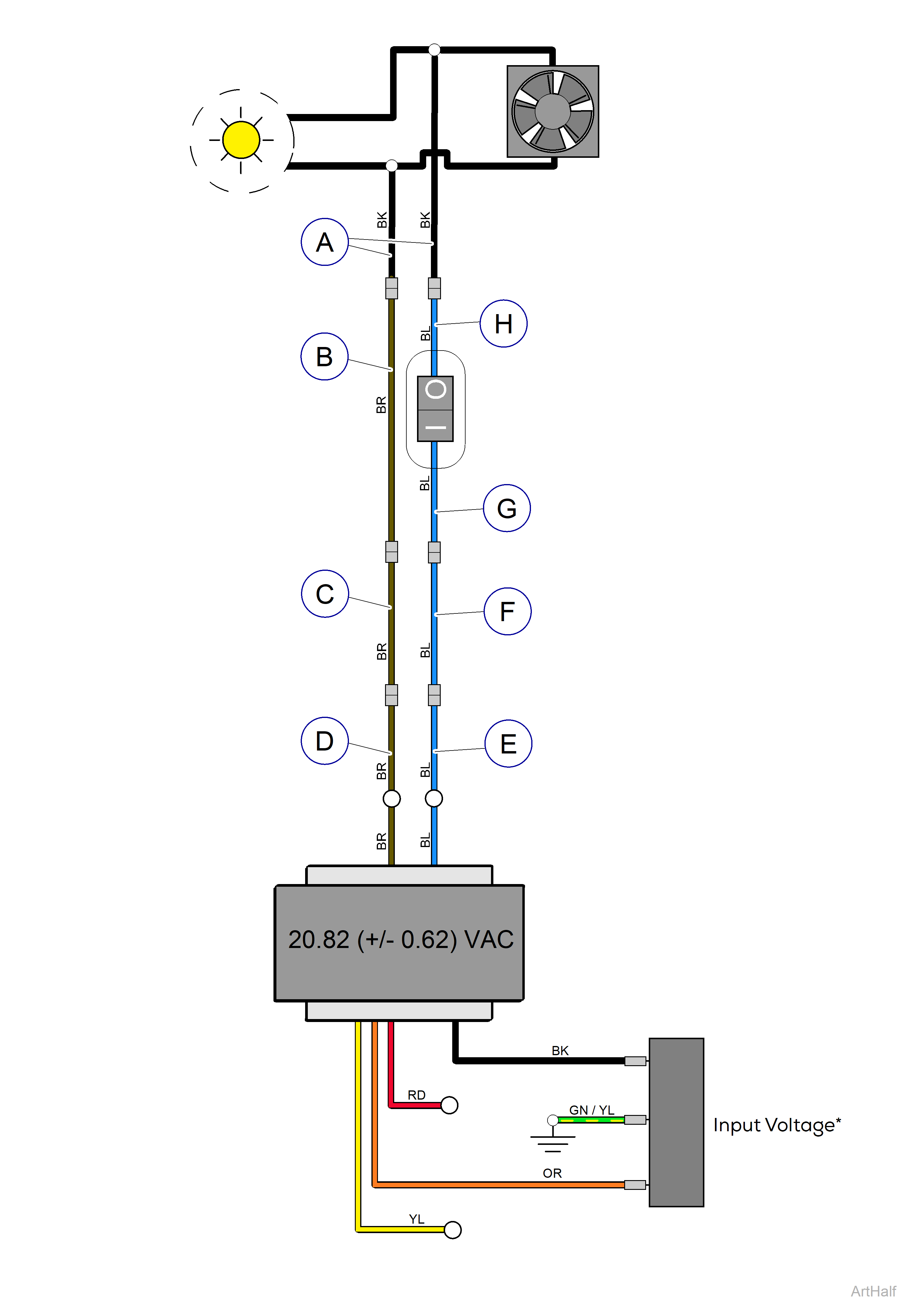 Wiring Diagram: 354 Mobile Light (B)
