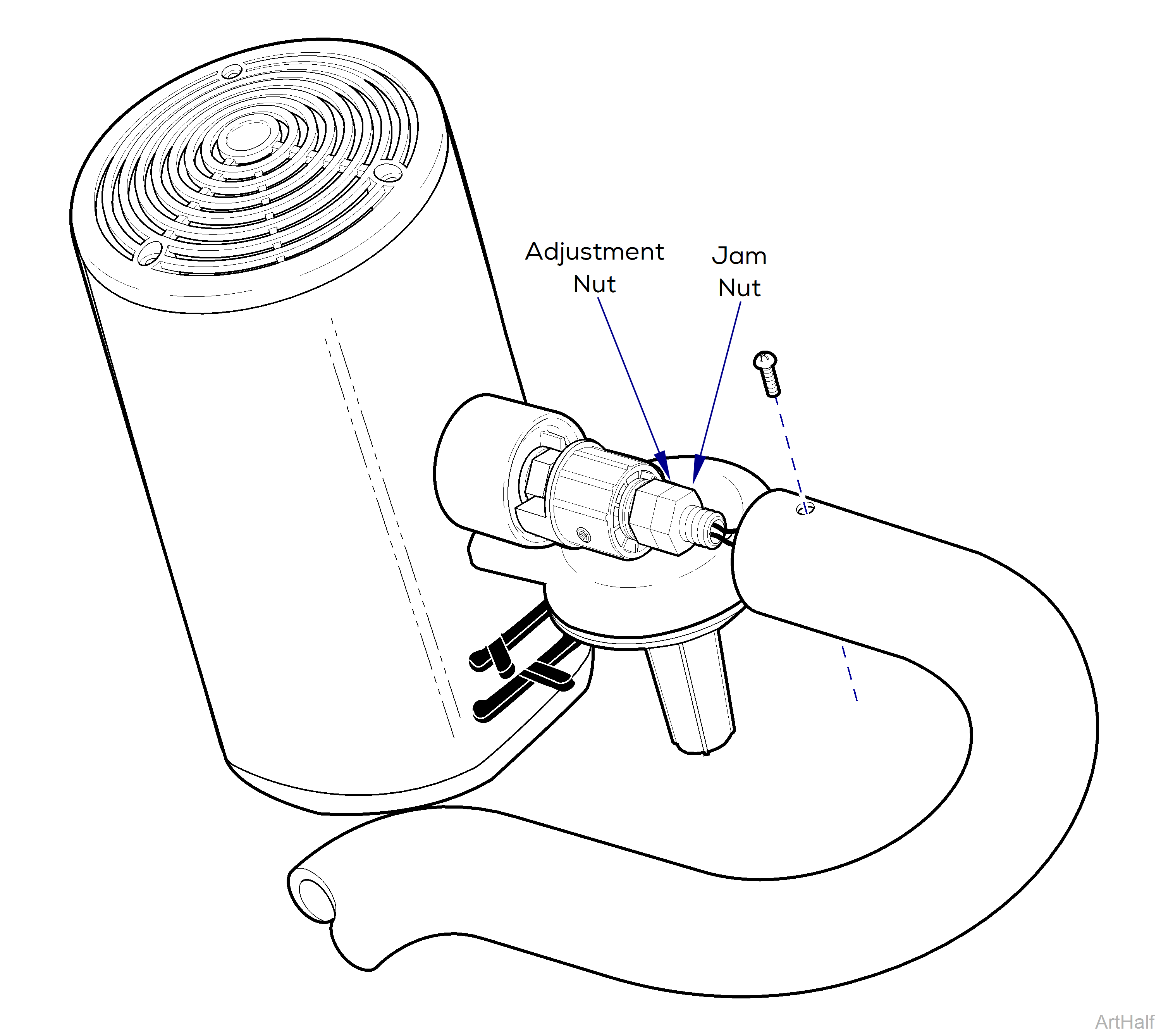 354 Light Lighthead Brake Adjustment Diagram