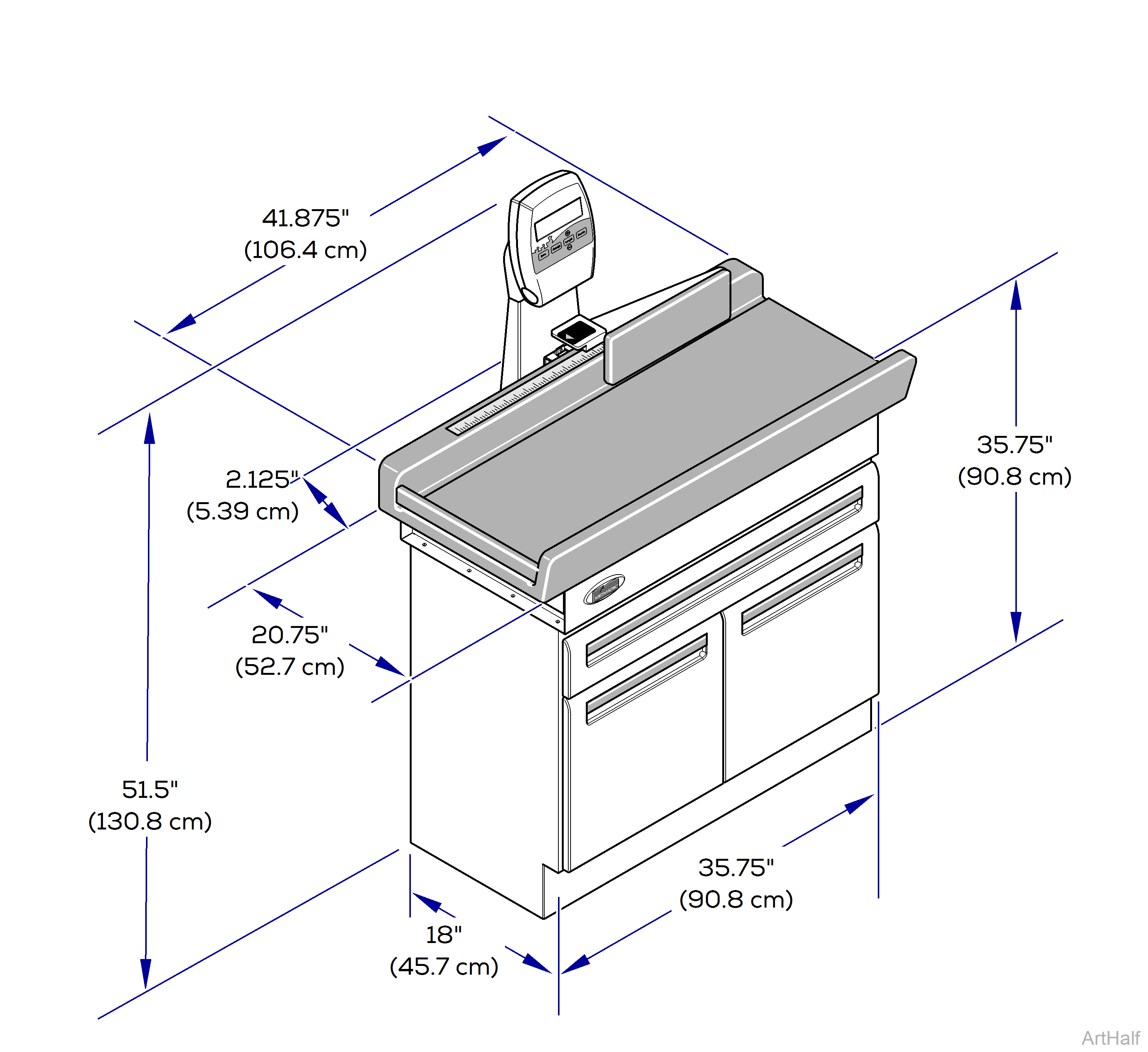 640 Pediatric Exam Table