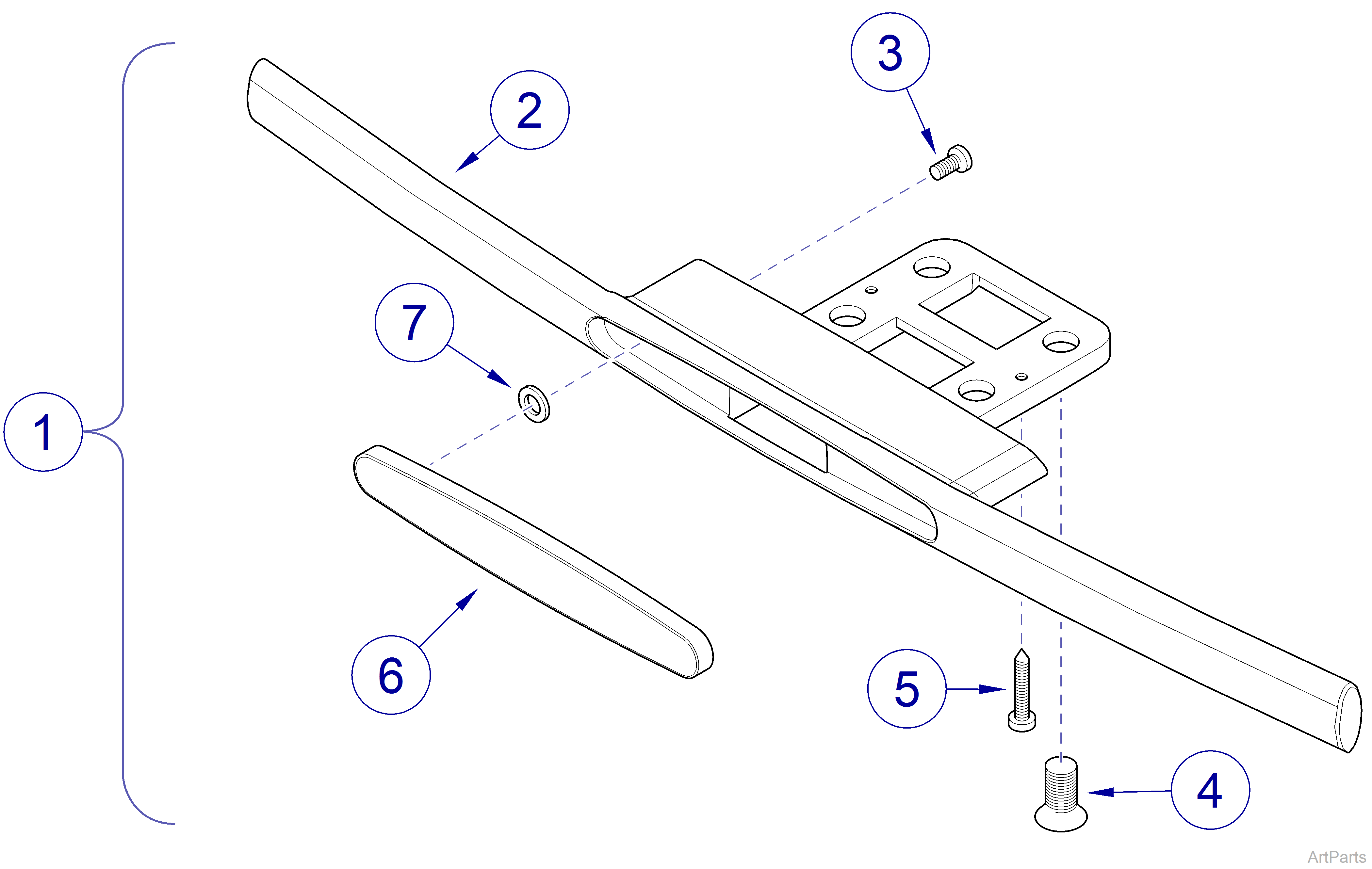 Cart Handle - 9A490001