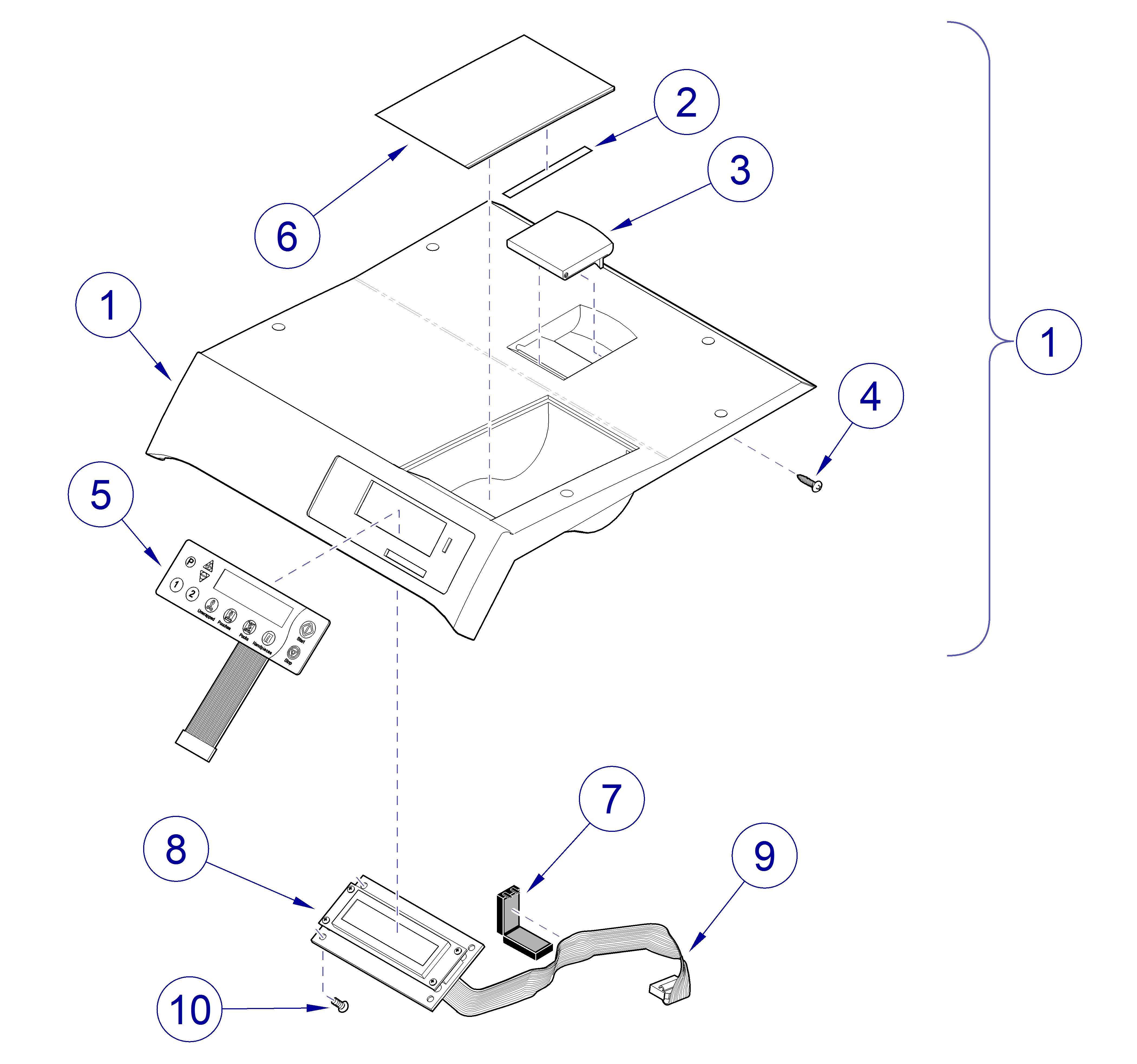 M9/M11 -033 / -034 Top Cover Assembly