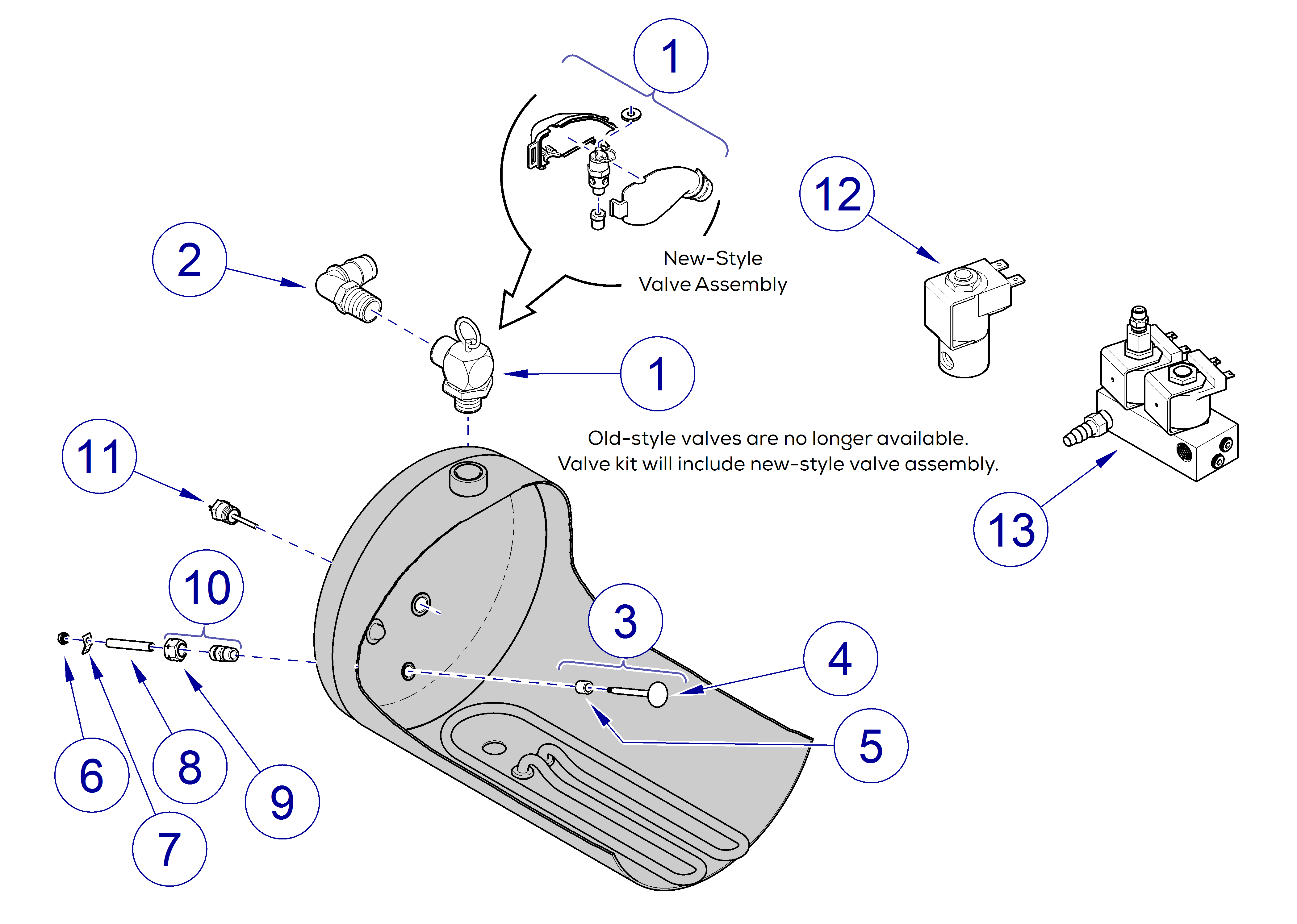 M9/D and M11/D -020 thru -022 Sensors / Valves