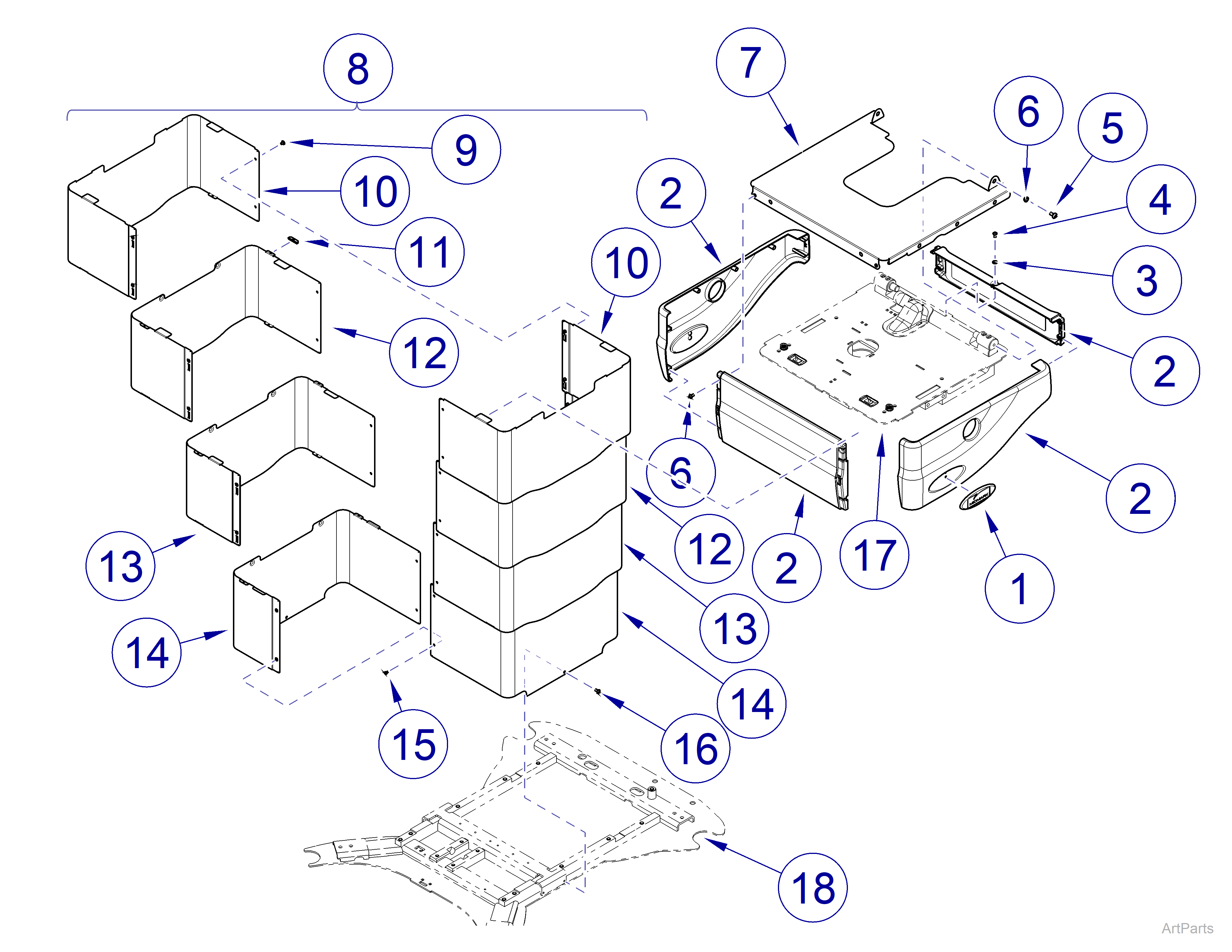 630 Human Form® Procedures Chair630 Barrier-Free® Universal Procedures Table Base Shrouds