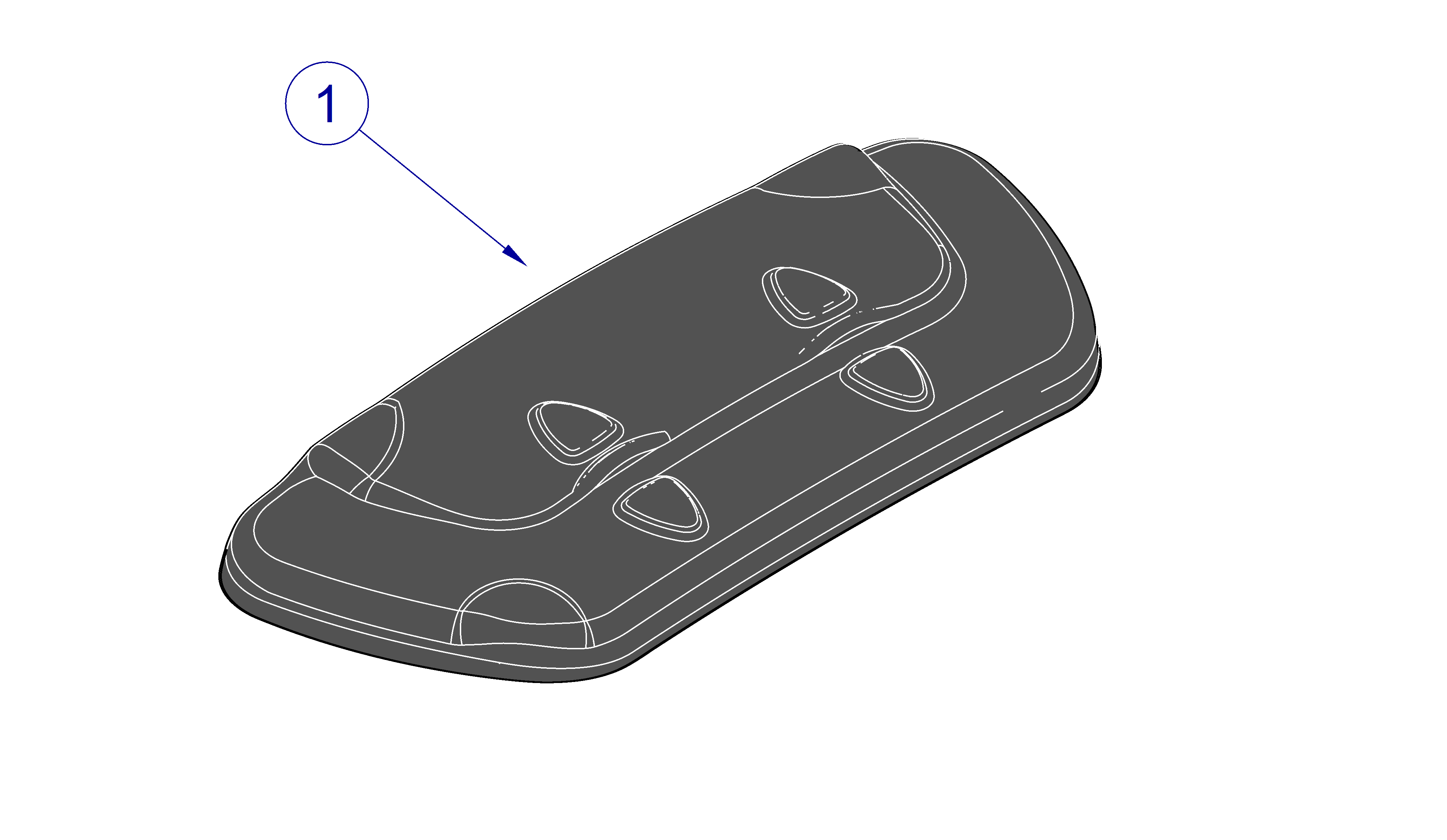 625 Table Wireless Foot Control Assembly