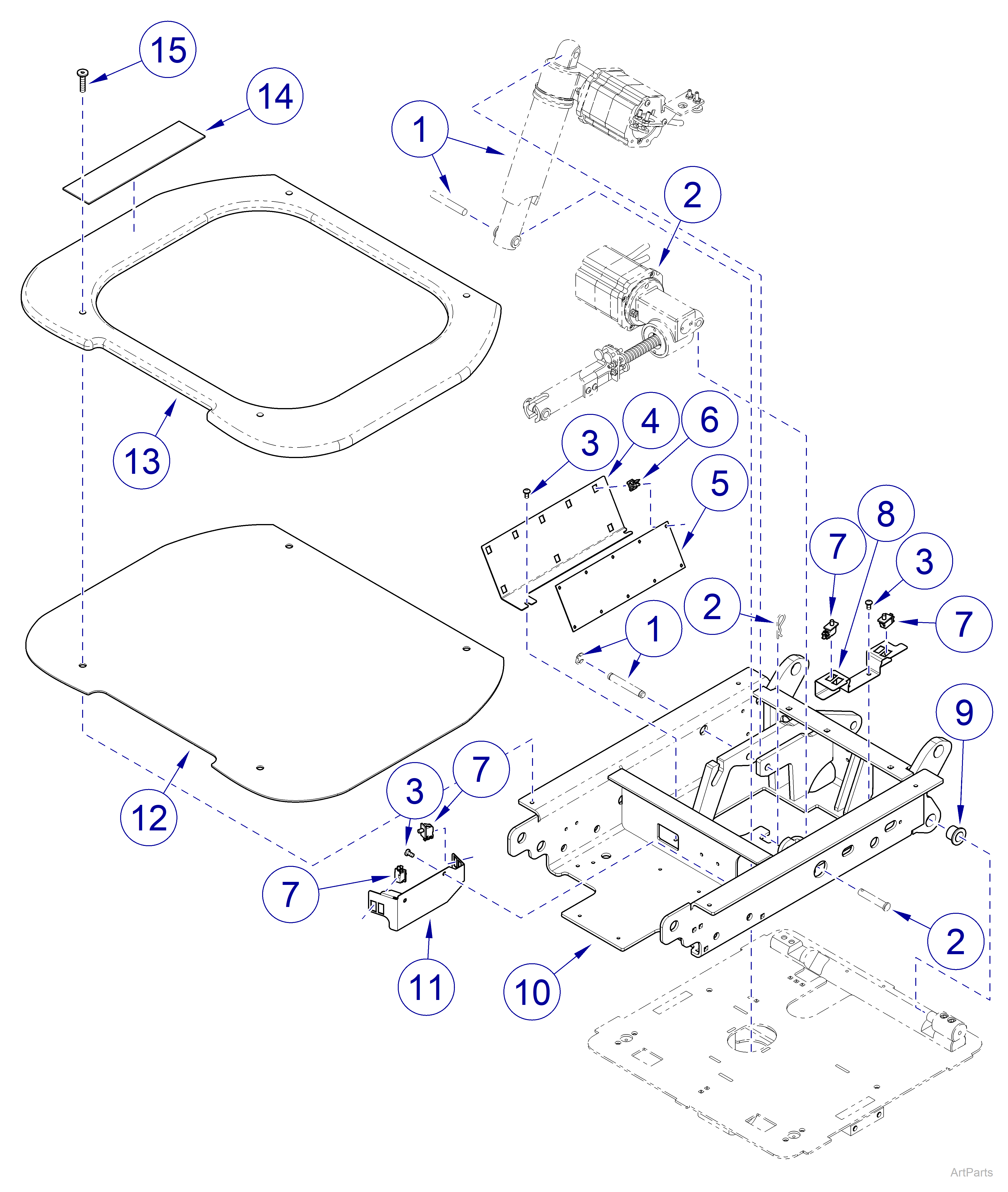 630 Human Form® Procedures Chair Seat Section