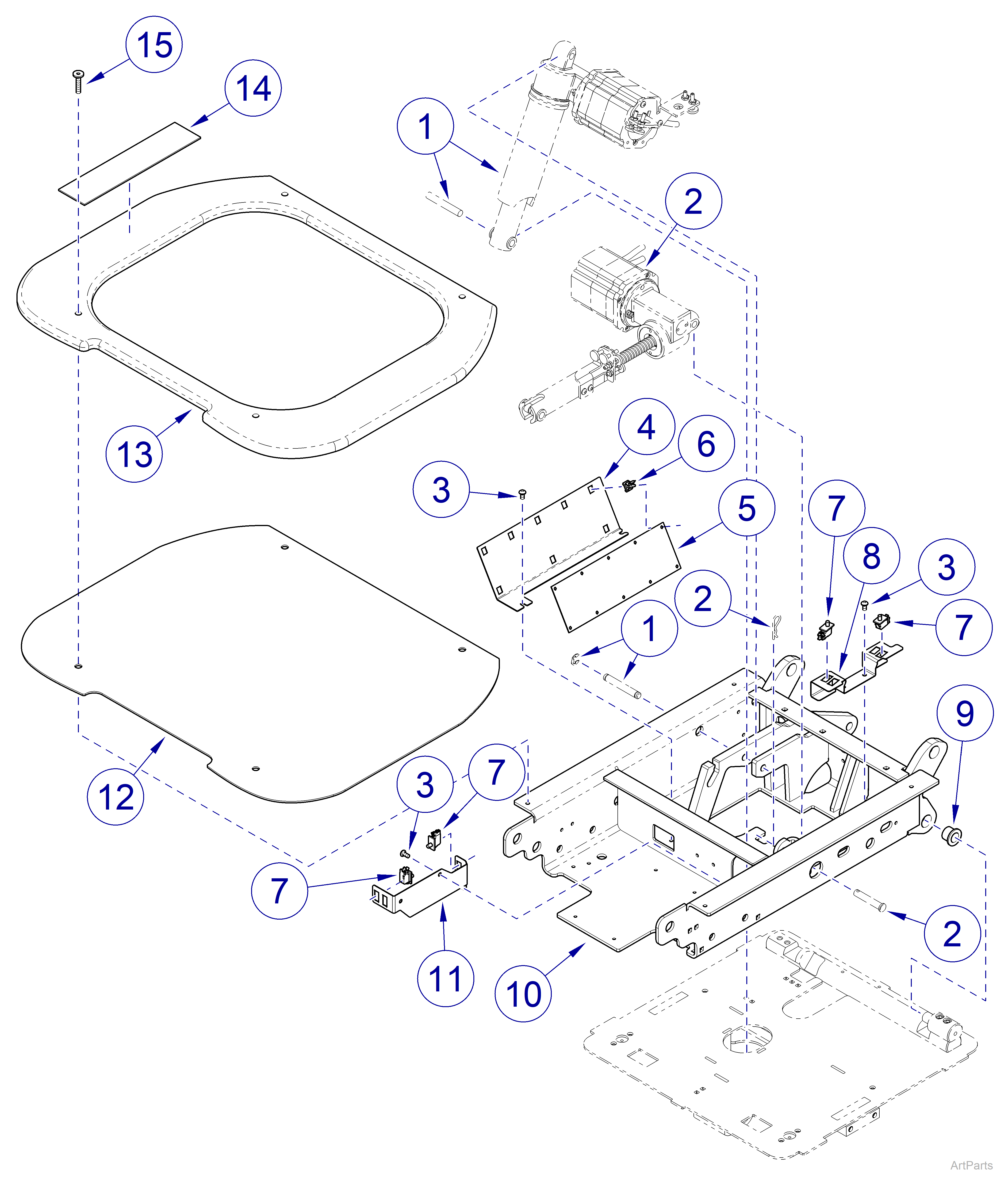 630 Human Form® Procedures Chair Seat Section