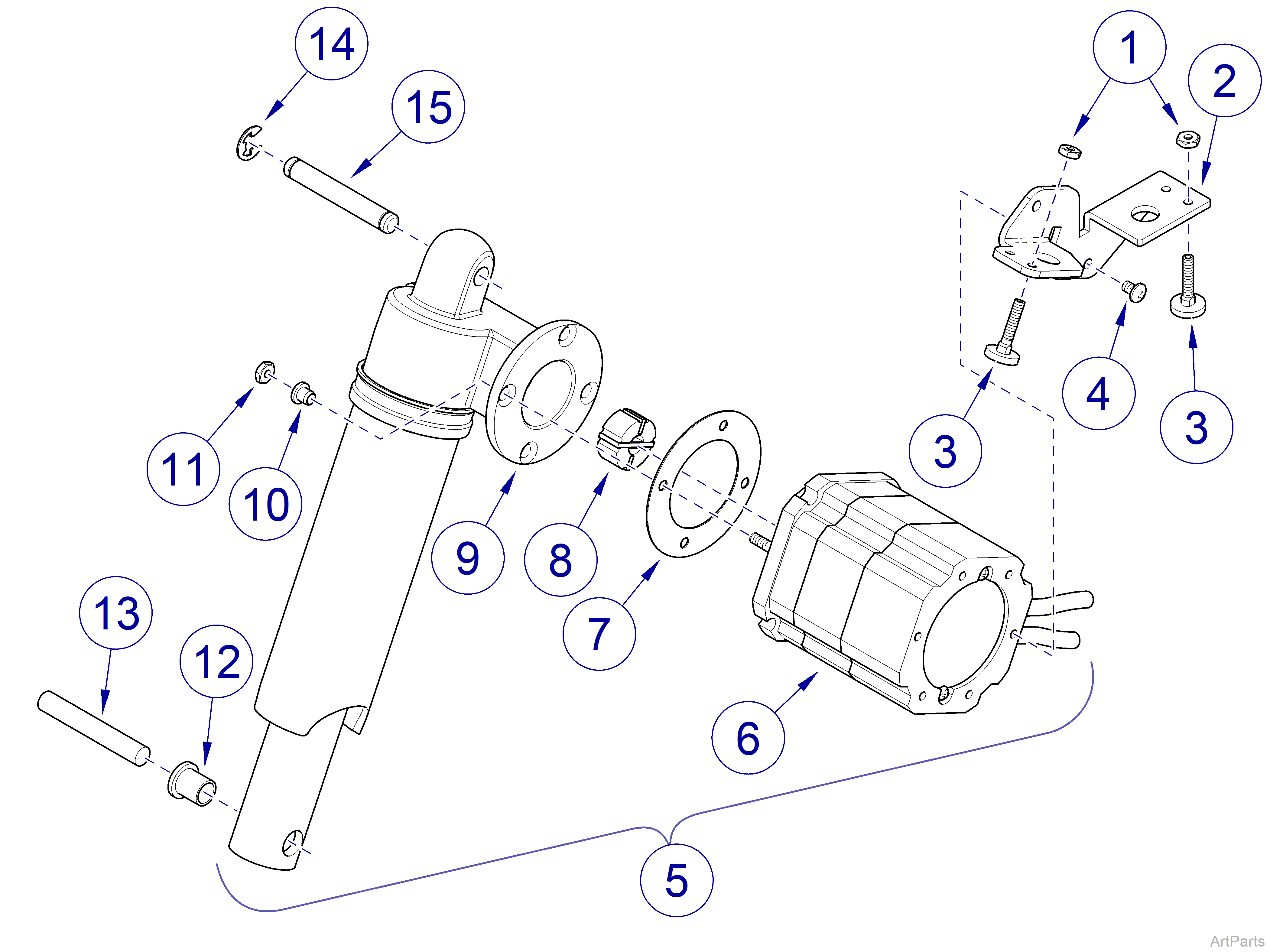 630 Human Form® Procedures Chair Tilt Actuator