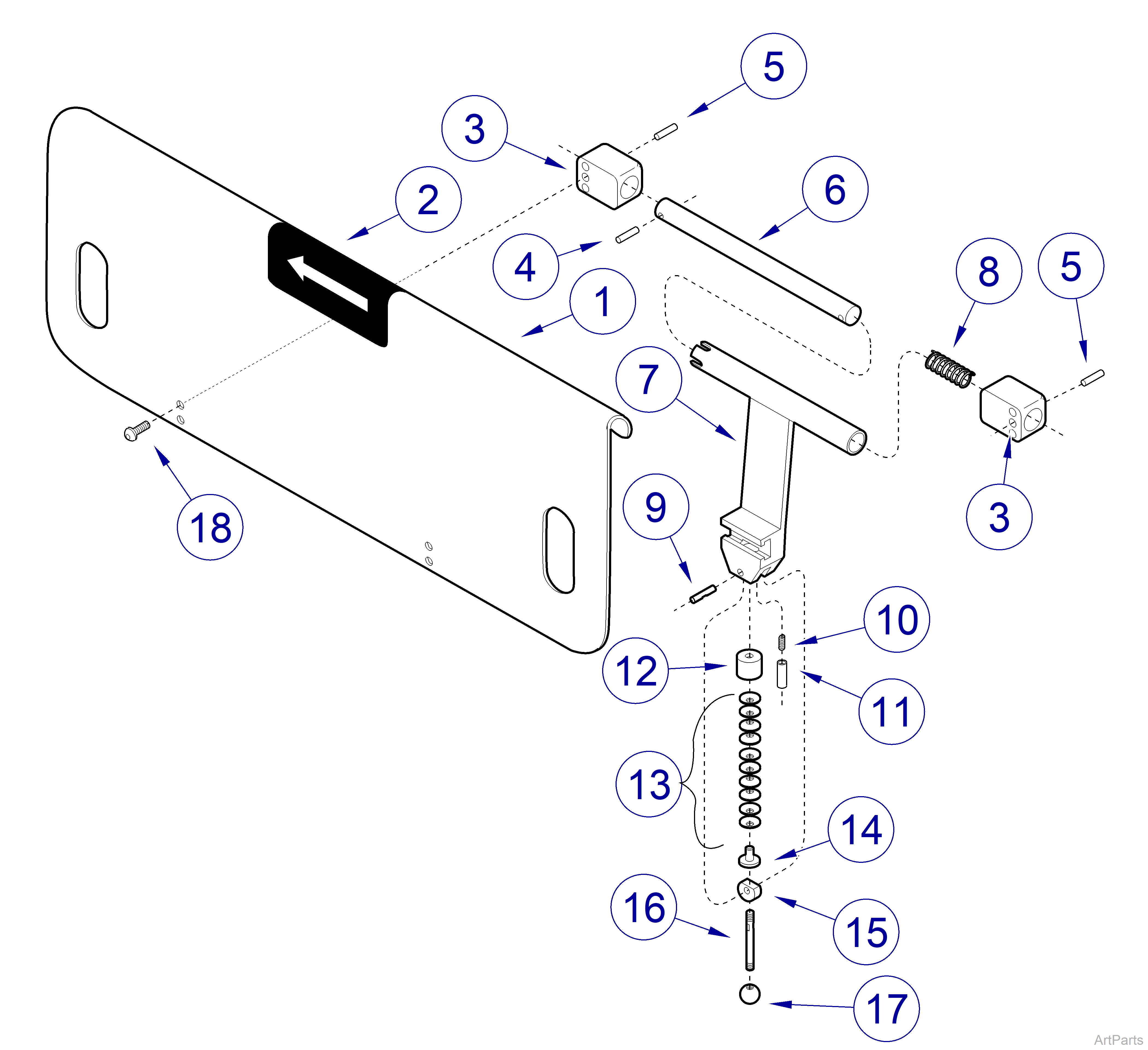 9A157003 Side Rail Assembly