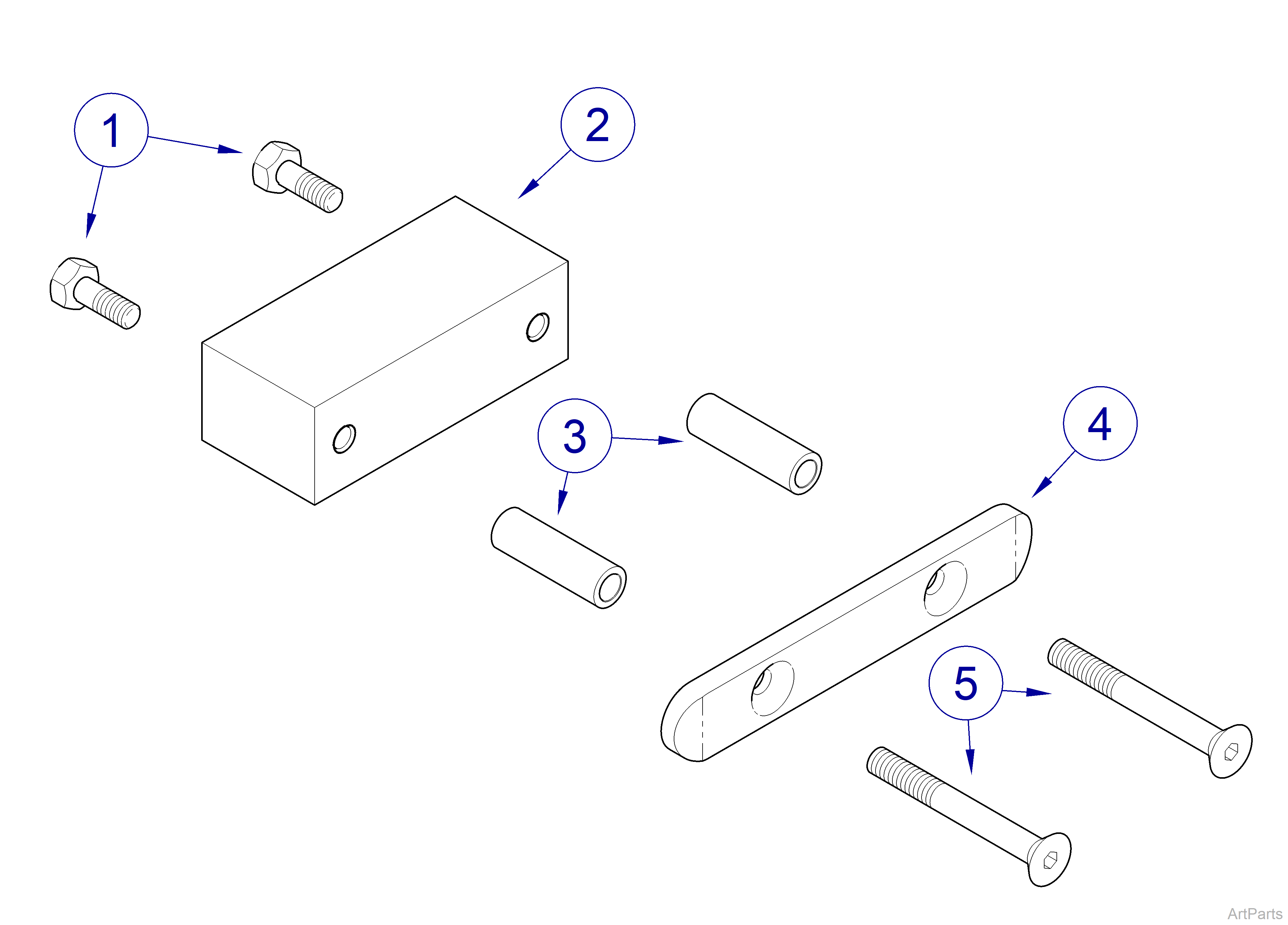 9A568001 Seat Rail Assembly