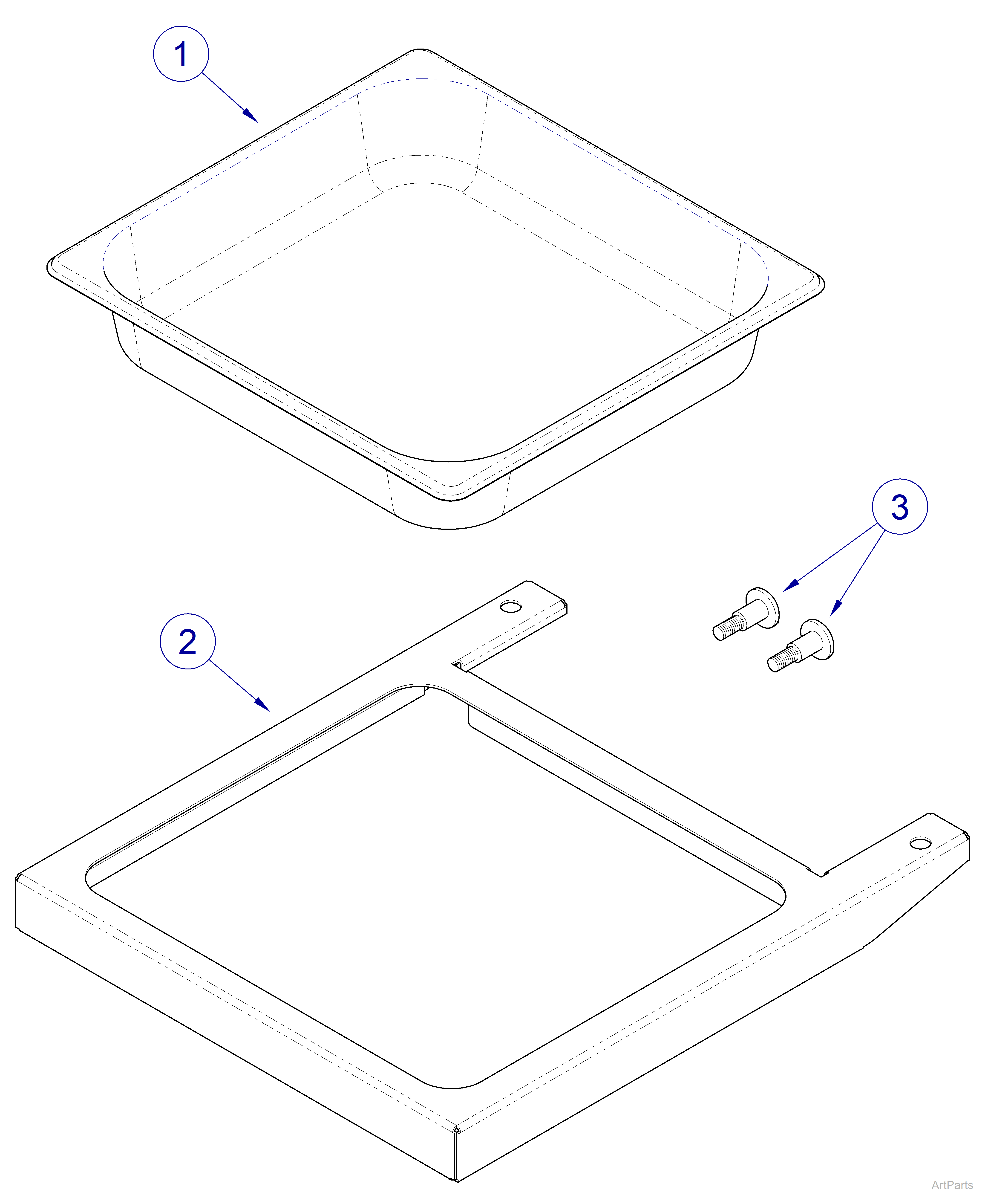 9A555 Gynecology Debris Tray Assembly