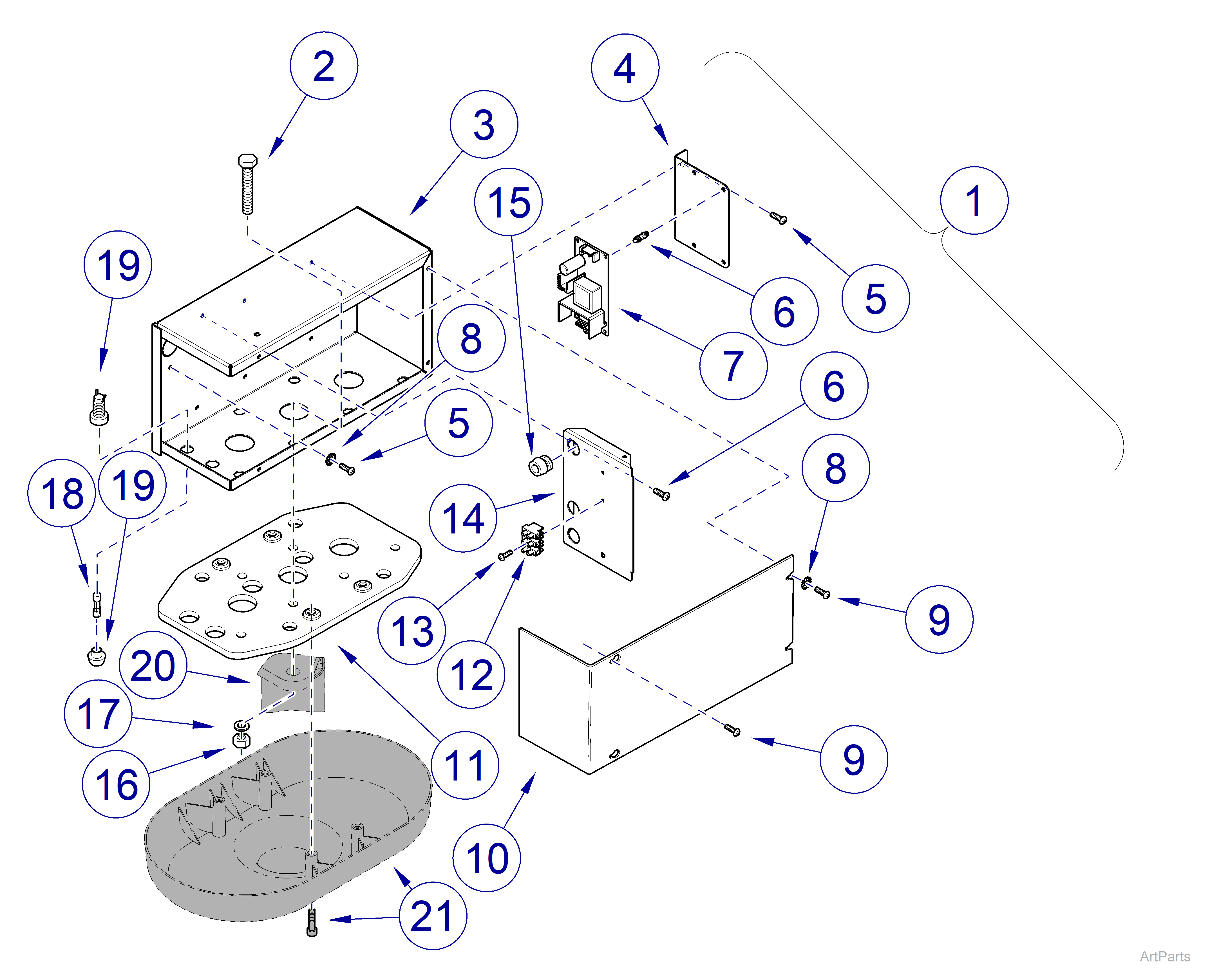 Ceiling Plate (Single Light)