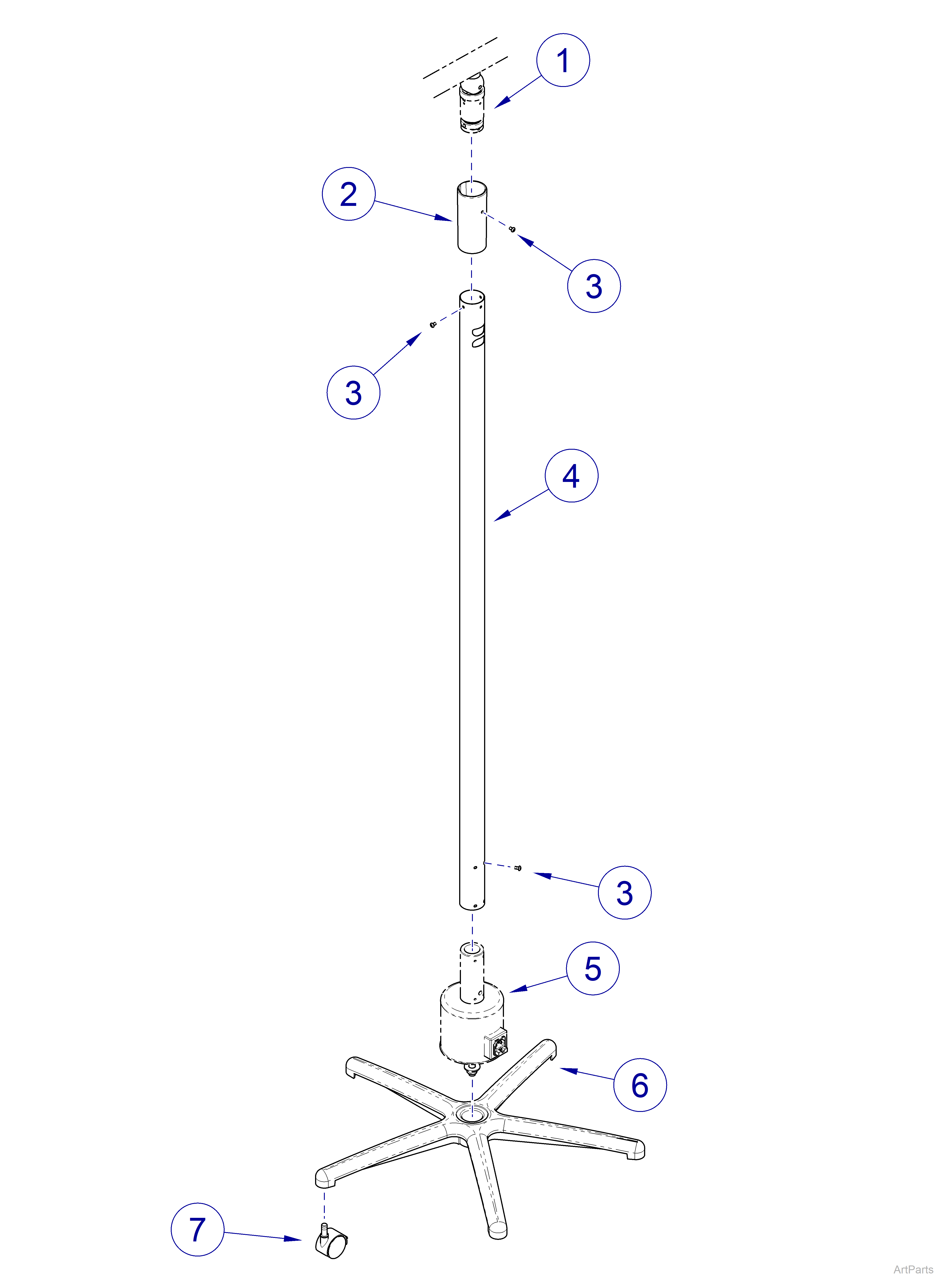 Base / Vertical Tube